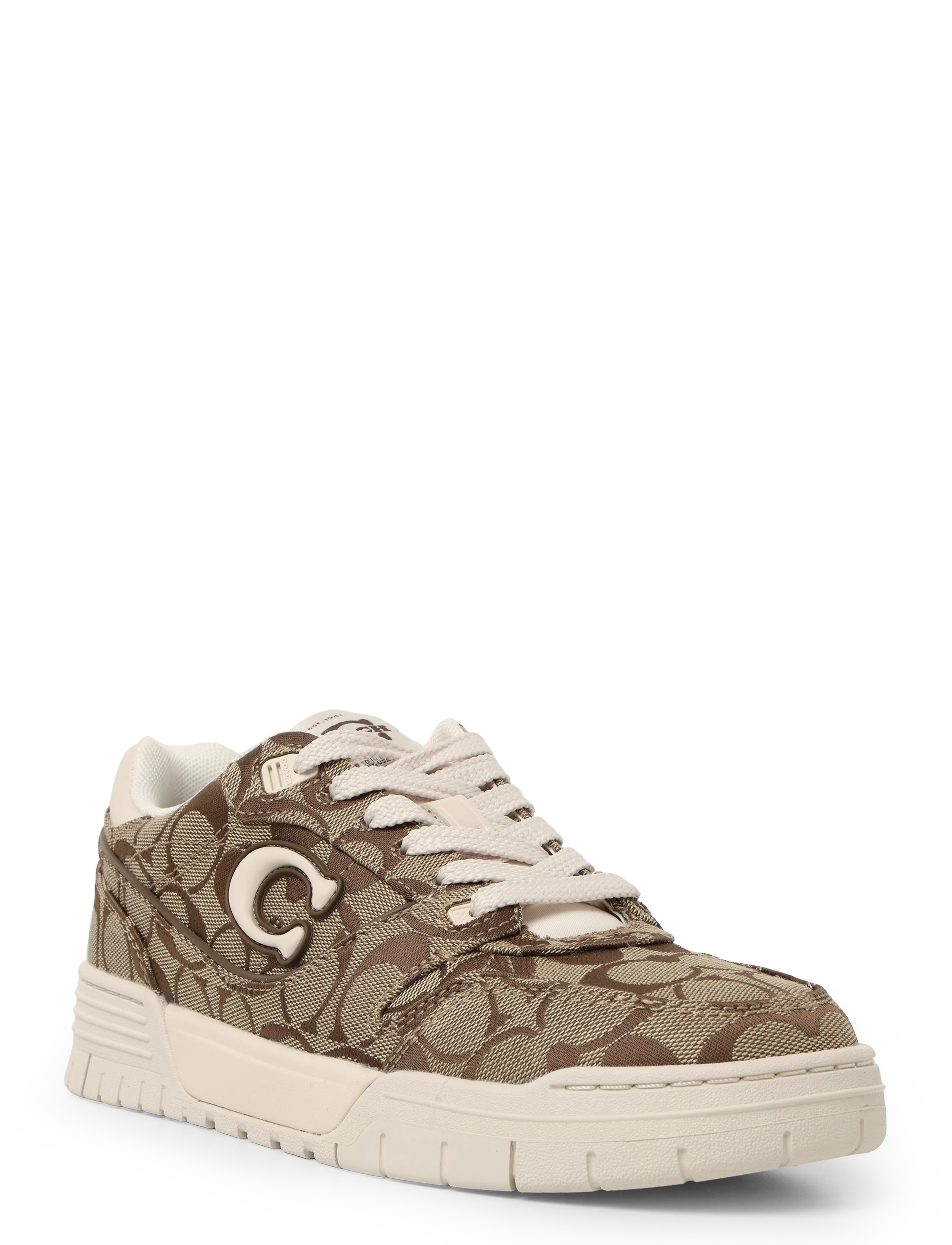 Coach Coach SoHo Sneaker with Signature Sateen Jacquard - Sneakers - CHALK MULTI / brown