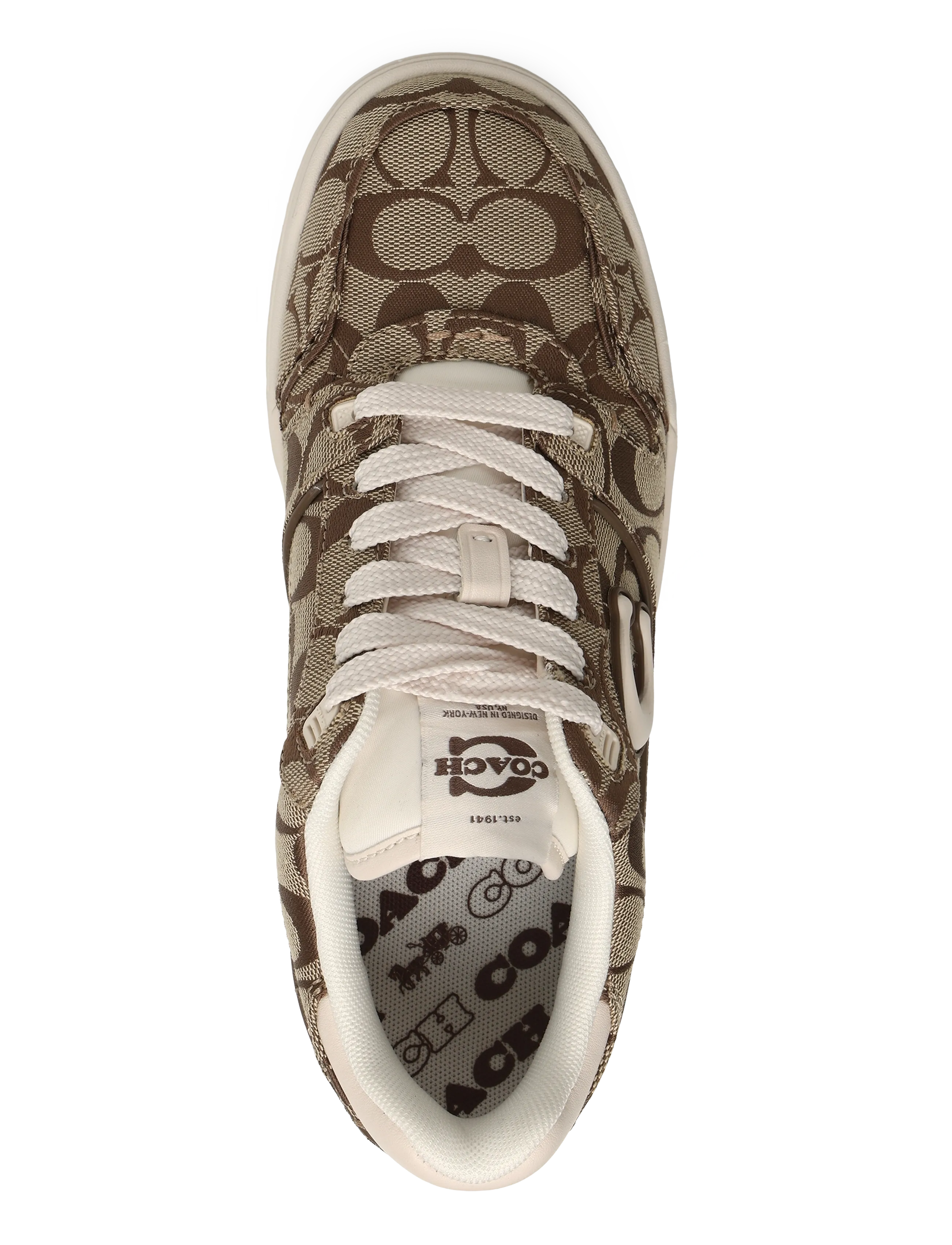 Coach - Coach SoHo Sneaker with Signature Sateen Jacquard - chalk multi - 3