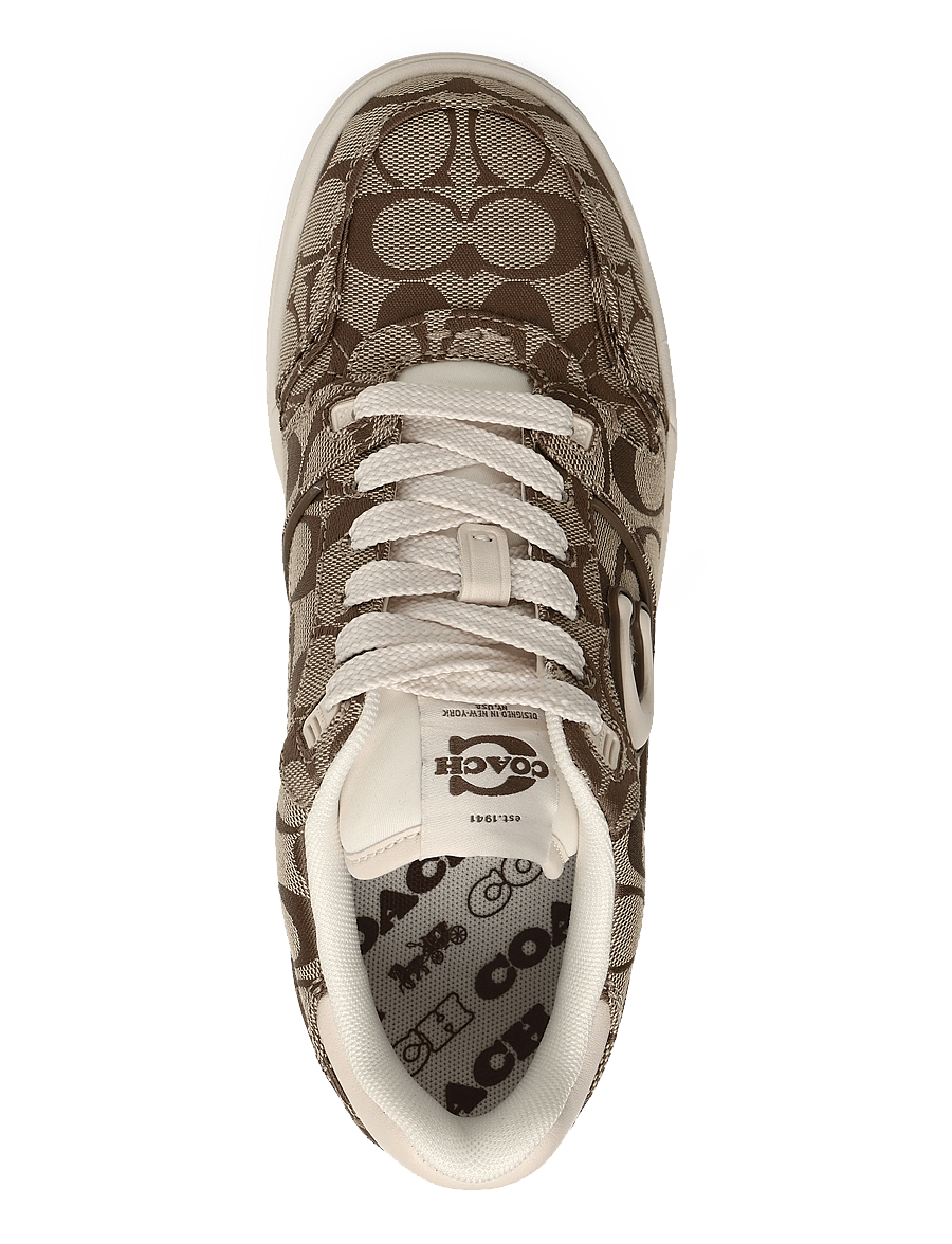 Coach - Coach SoHo Sneaker with Signature Sateen Jacquard - låga sneakers - chalk multi - 3
