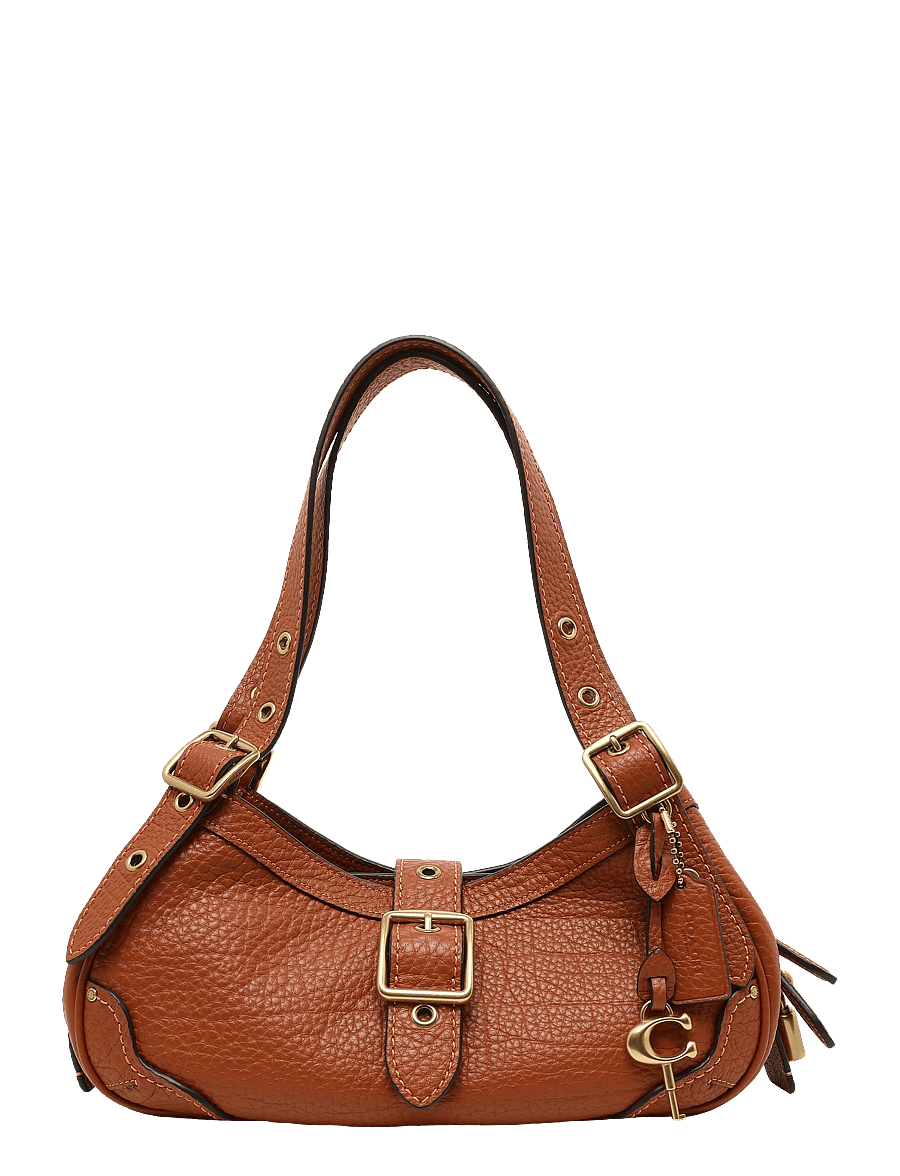 Coach - Textured Pebble Leather Drifter Shoulder Bag 31 - alltags-style - b4/amber brown - 1
