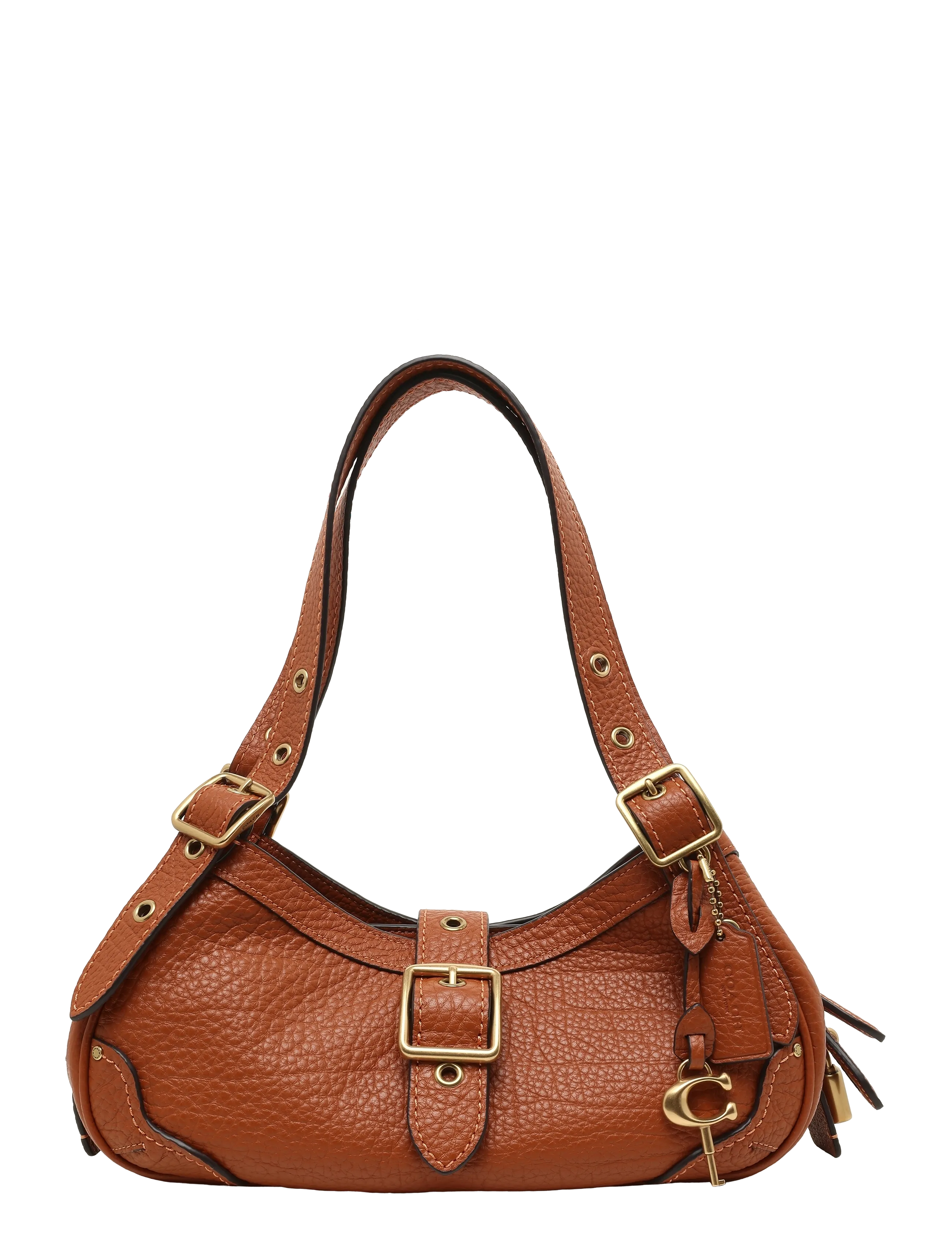 Coach Textured Pebble Leather Drifter Shoulder Bag 31 - Coach - B4/AMBER BROWN / brown