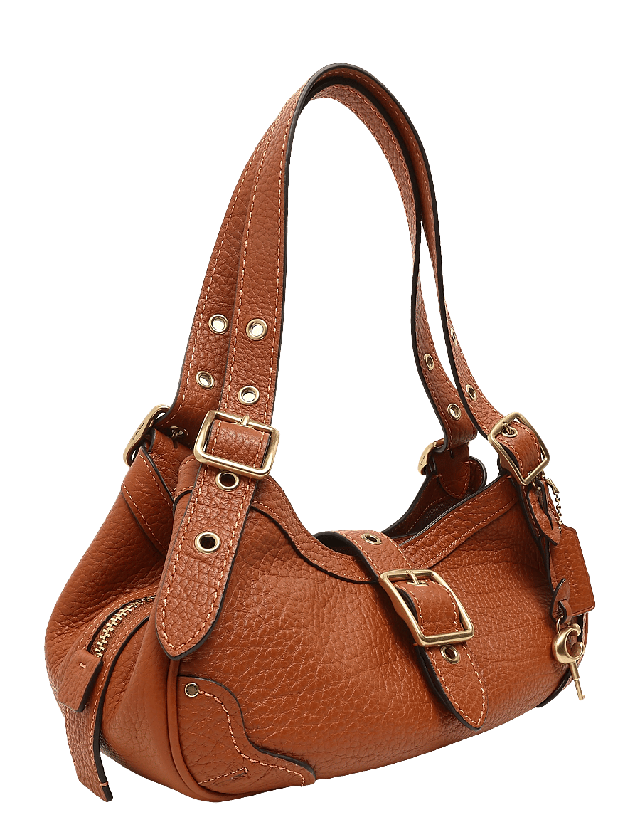 Coach - Textured Pebble Leather Drifter Shoulder Bag 31 - alltags-style - b4/amber brown - 3