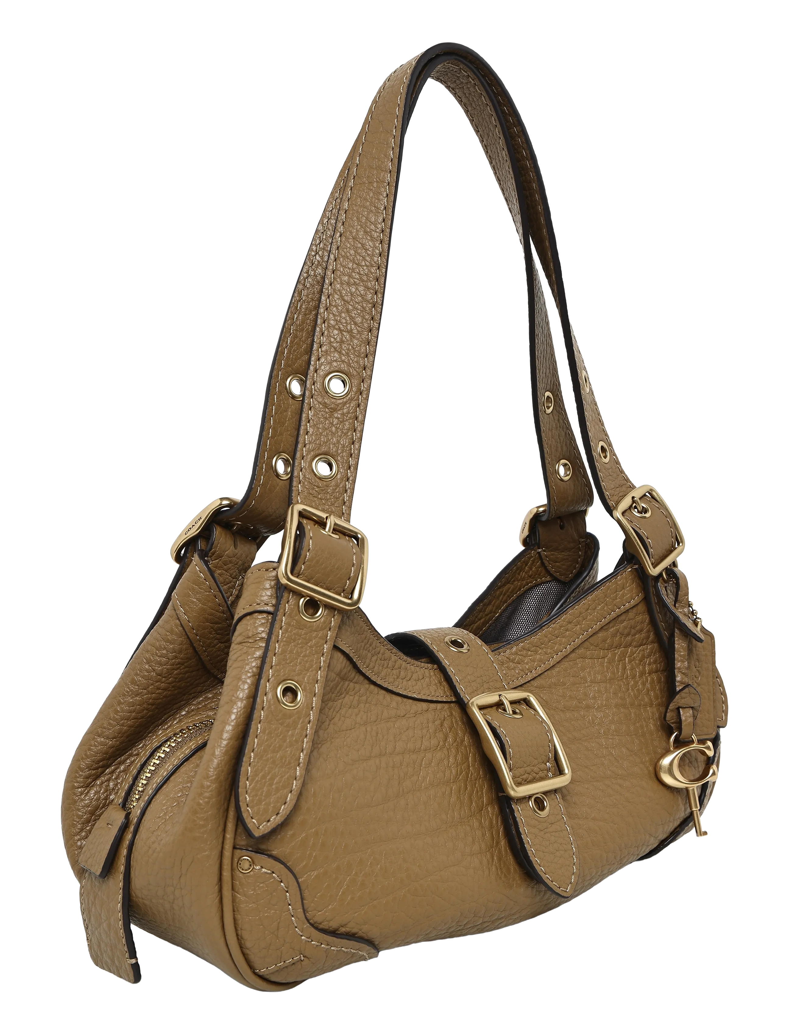 Coach - Textured Pebble Leather Drifter Shoulder Bag 31 - alltags-style - b4/muted olive - 2