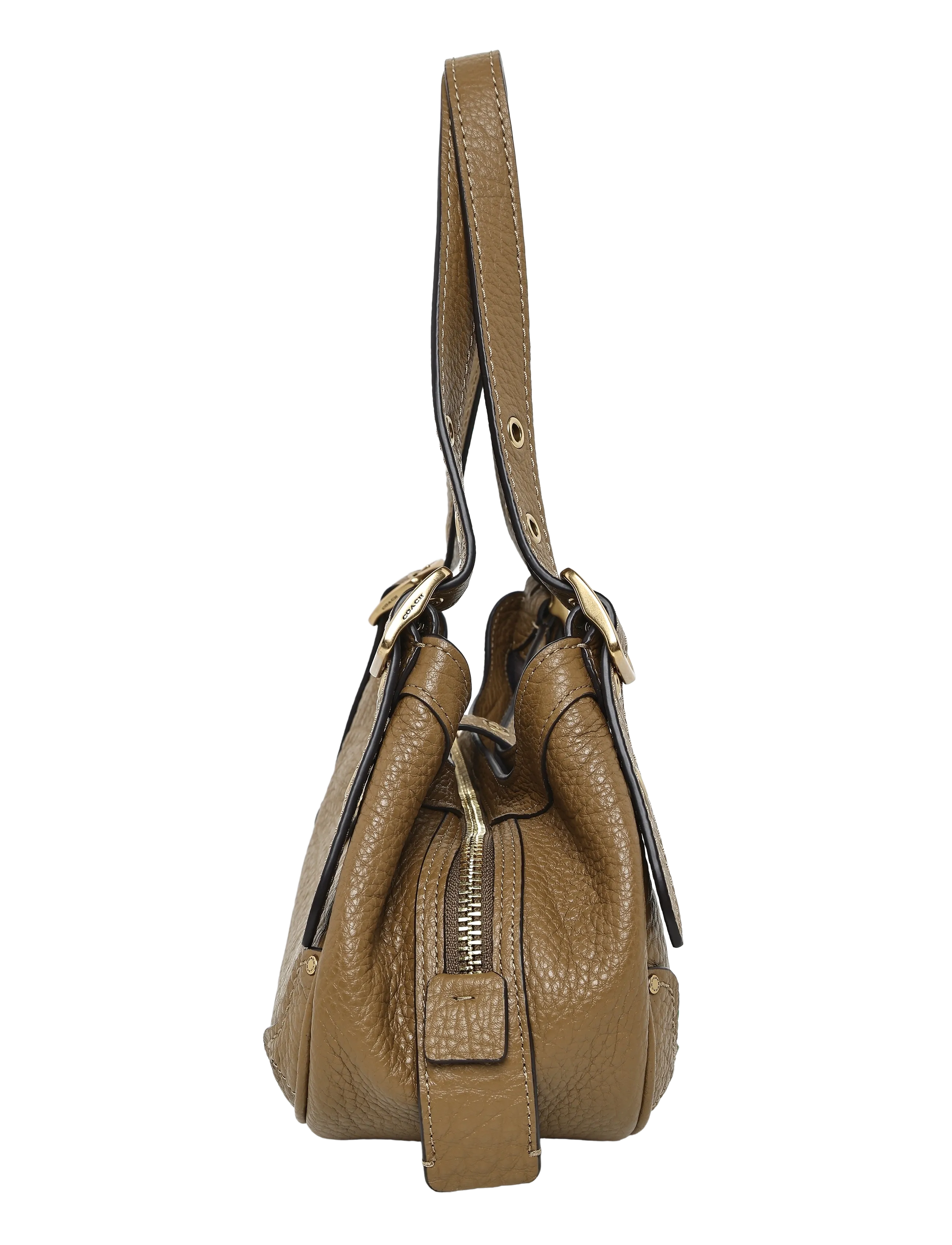 Coach - Textured Pebble Leather Drifter Shoulder Bag 31 - alltags-style - b4/muted olive - 3
