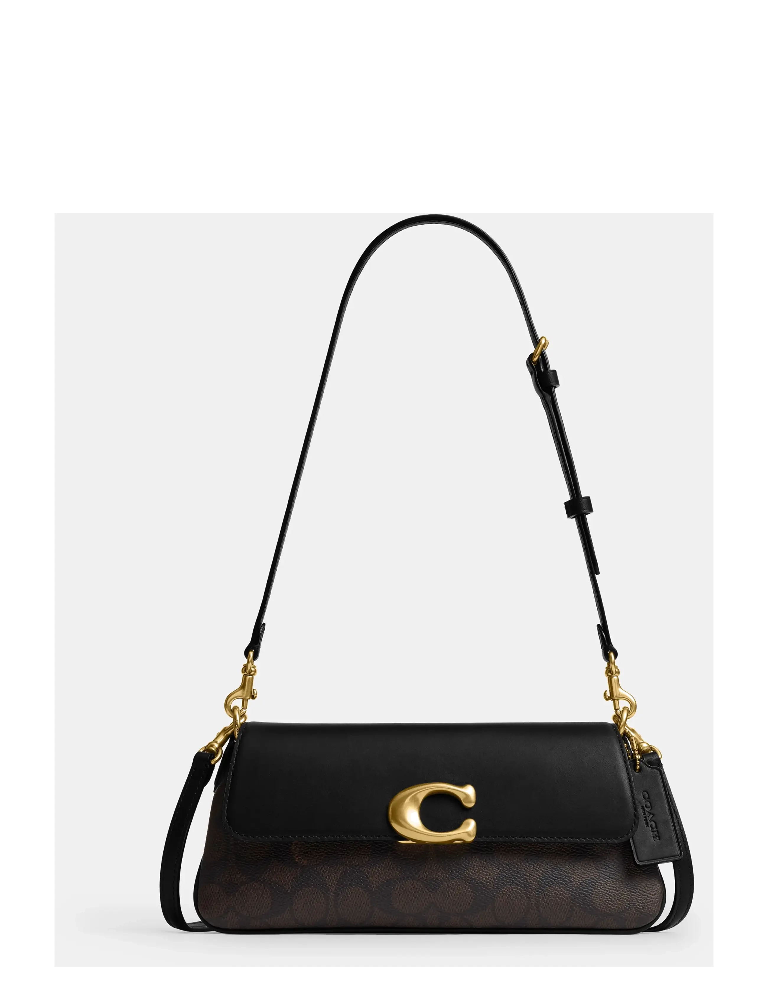 Coach JET SHOULDER BAG - Everyday Style - B4/WALNUT BLACK / brown