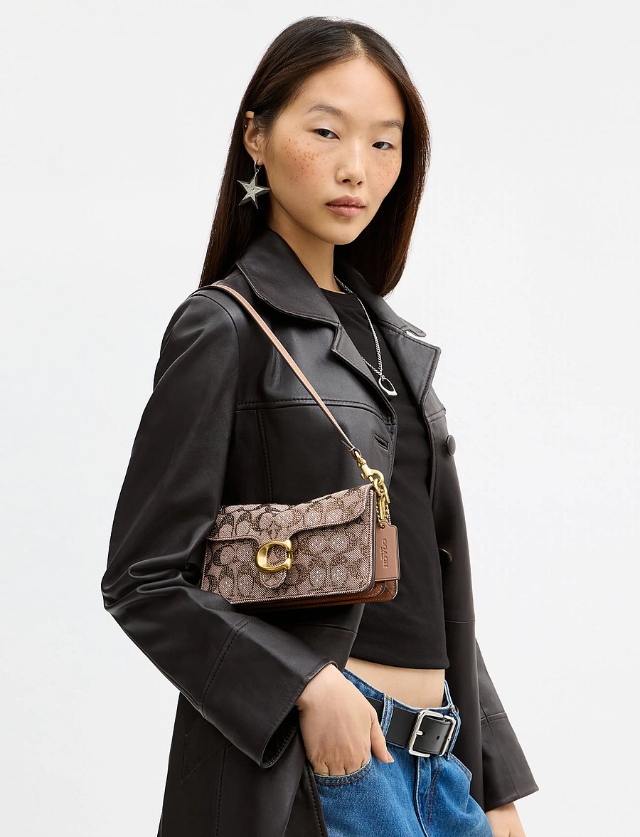 Coach - TABBY SHOULDER BAG 20 - axelremsväskor - b4/mushroom - 0