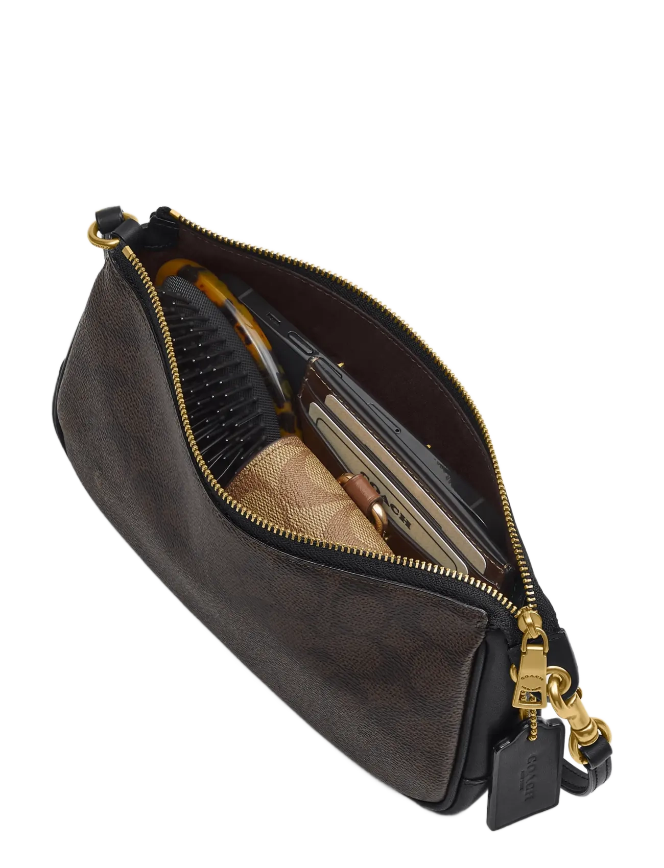 Coach - PLAZA BAG - shoulder bags - b4/walnut black - 3