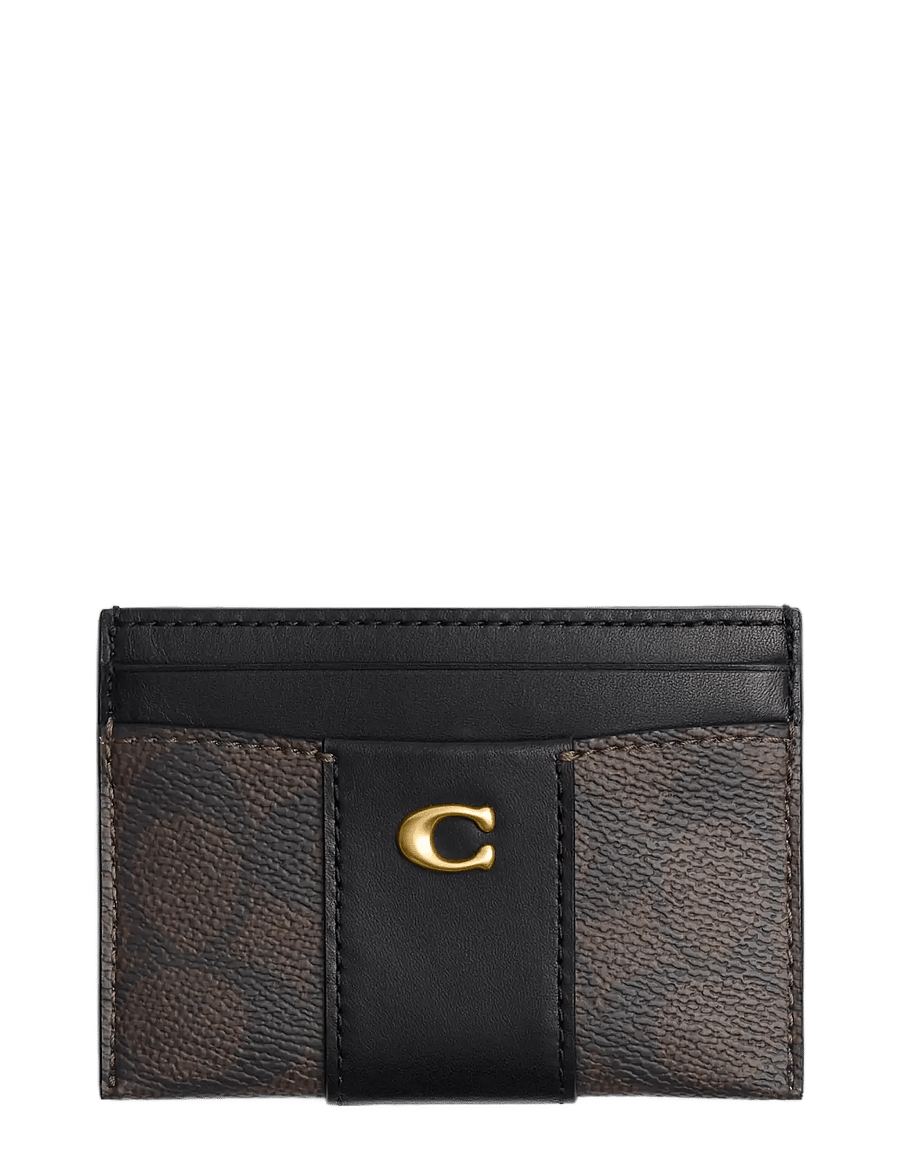 Coach - ESSENTIAL CARD CASE - kaardihoidjad - b4/walnut black - 0