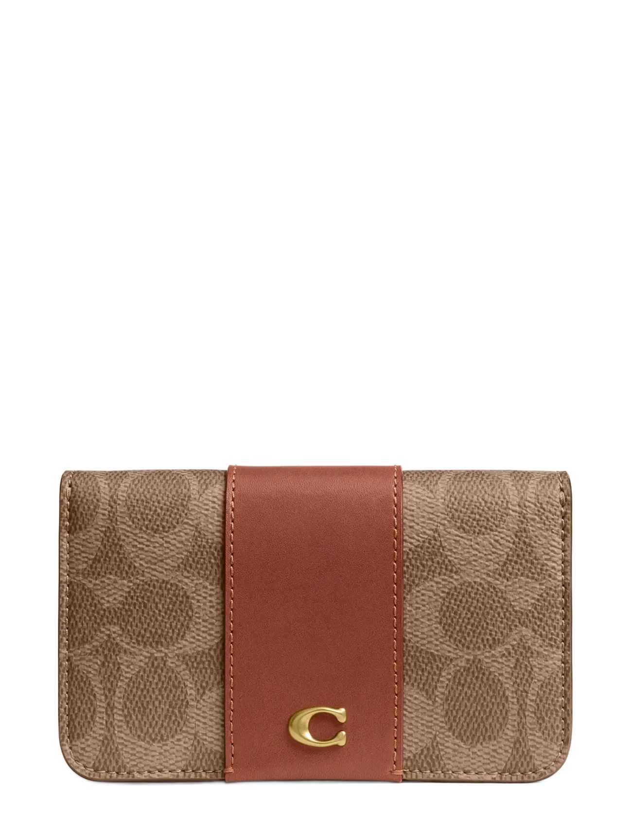 Coach SLIM CARD CASE - Taschen - B4/TAN CARAMEL / beige
