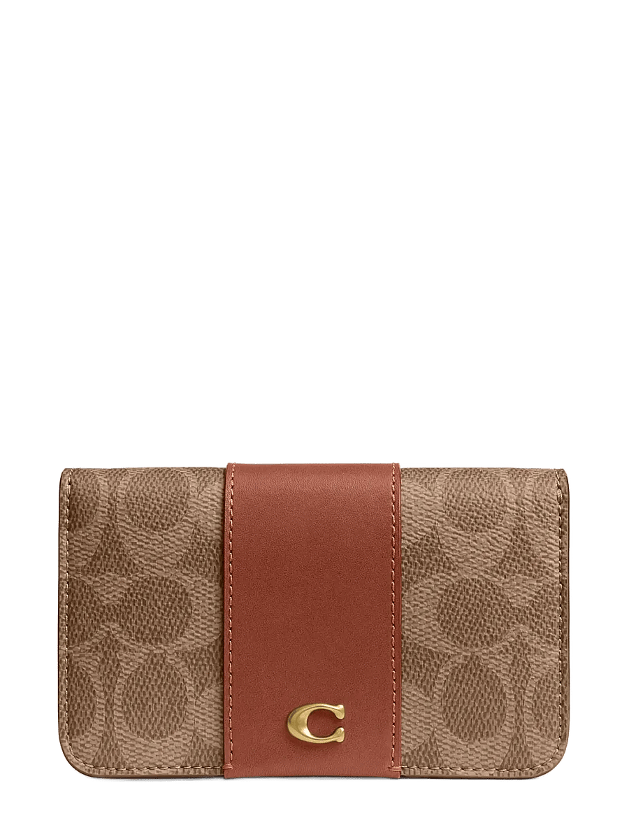 Coach - SLIM CARD CASE - korthållare - b4/tan caramel - 0