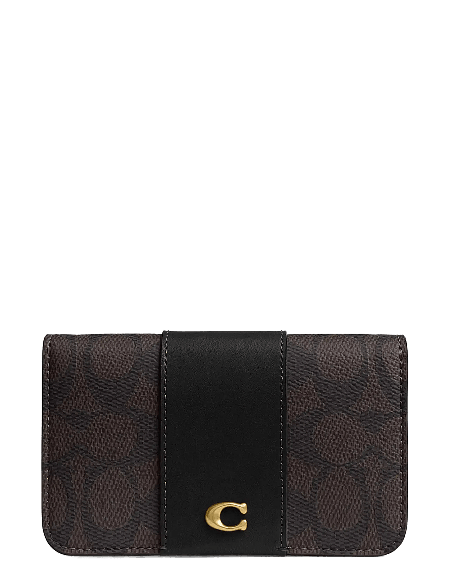 Coach - SLIM CARD CASE - korthållare - b4/walnut black - 0