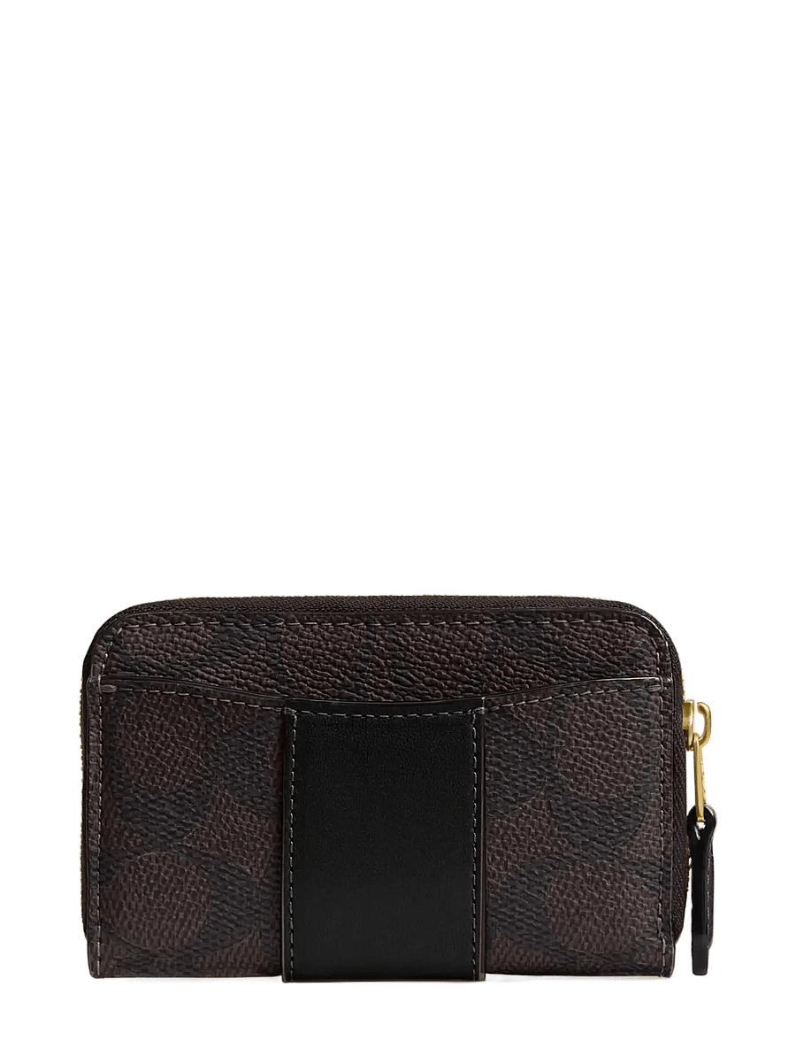 Coach - ESSENTIAL SMALL ZIP AROUND CARD CASE - kartenetuis - b4/walnut black - 1