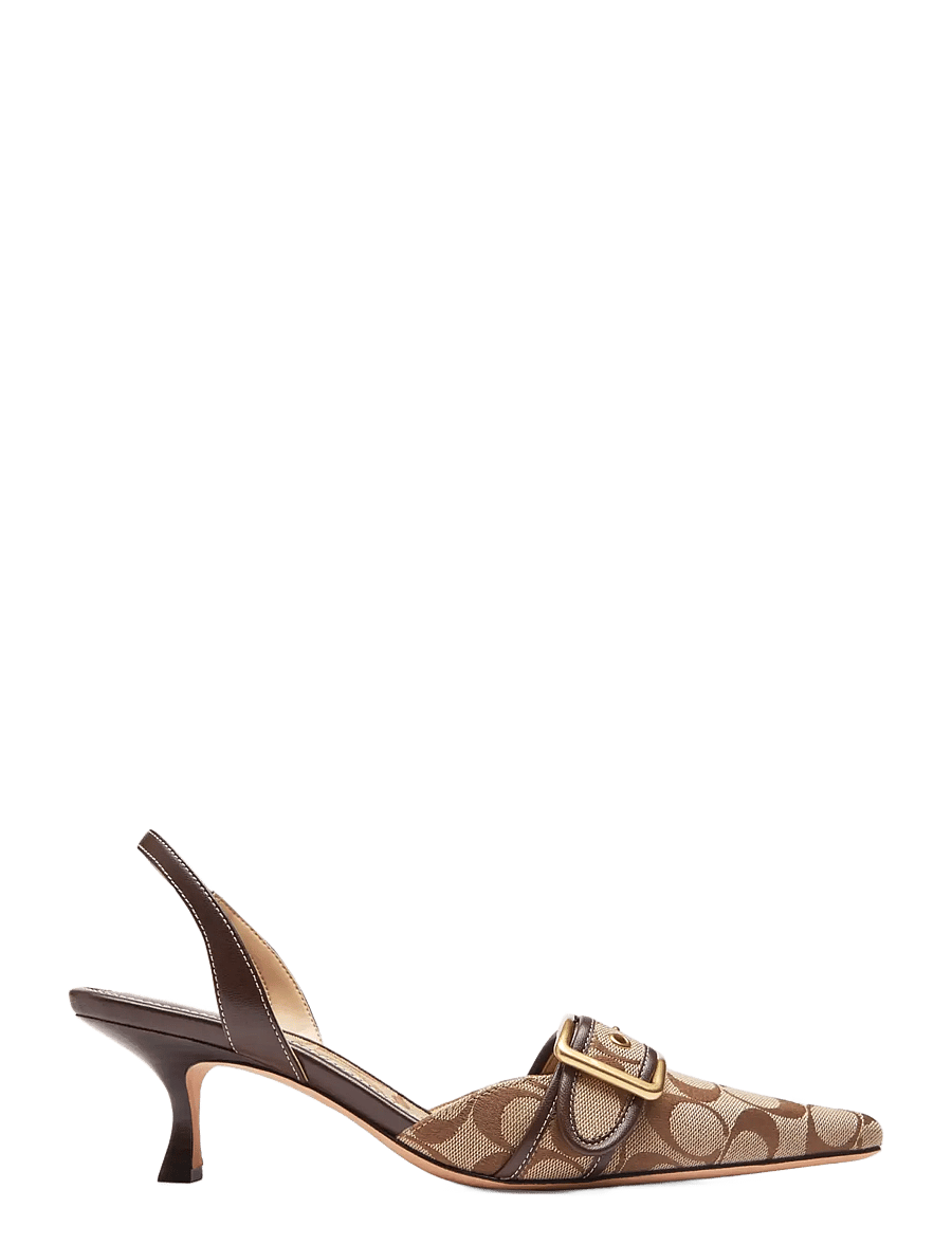 Coach - MARGOT SLINGBACK - högklackade slingbacks - khaki green - 3
