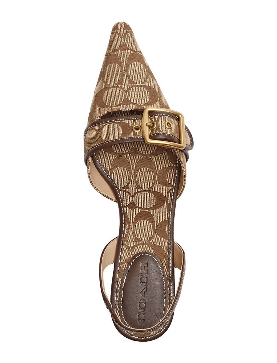 Coach - MARGOT SLINGBACK - högklackade slingbacks - khaki green - 4