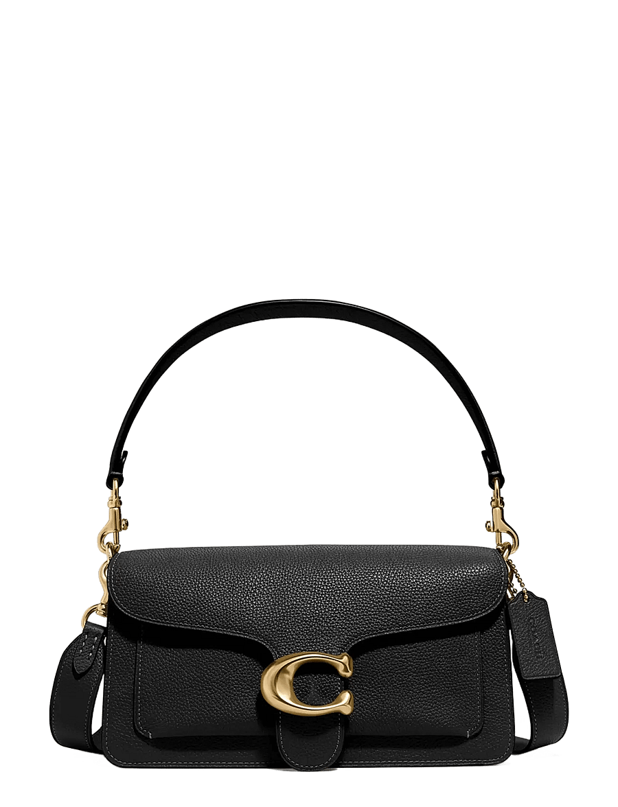 Coach - Polished Pebble Leather Tabby Shoulder Bag 26 Refresh - konfirmatsioon - black - 1