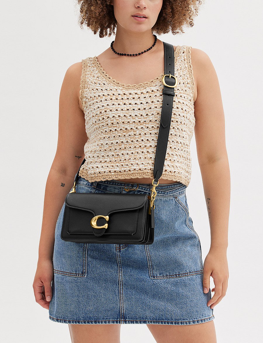 Coach - Polished Pebble Leather Tabby Shoulder Bag 26 Refresh - konfirmation - black - 0