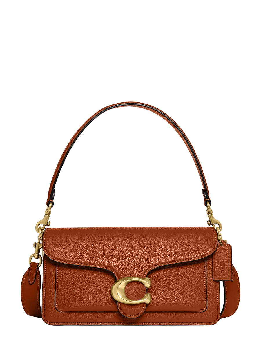 Coach - Polished Pebble Leather Tabby Shoulder Bag 26 Refresh - confirmation - brown - 0