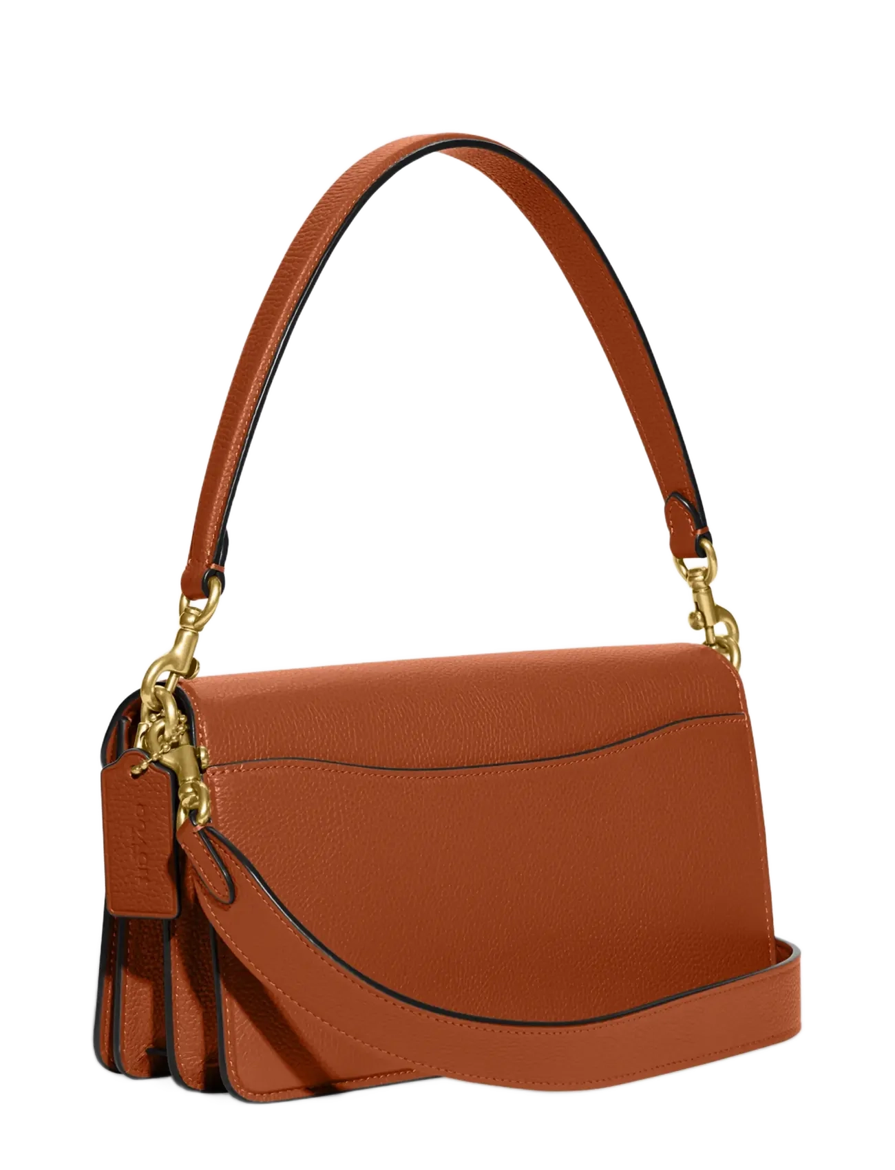 Coach - Polished Pebble Leather Tabby Shoulder Bag 26 Refresh - confirmation - brown - 2