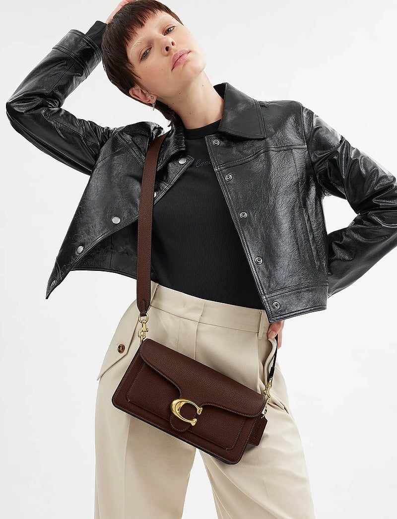 Coach - Polished Pebble Leather Tabby Shoulder Bag 26 Refresh - konfirmationstøj - brown/gold - 0
