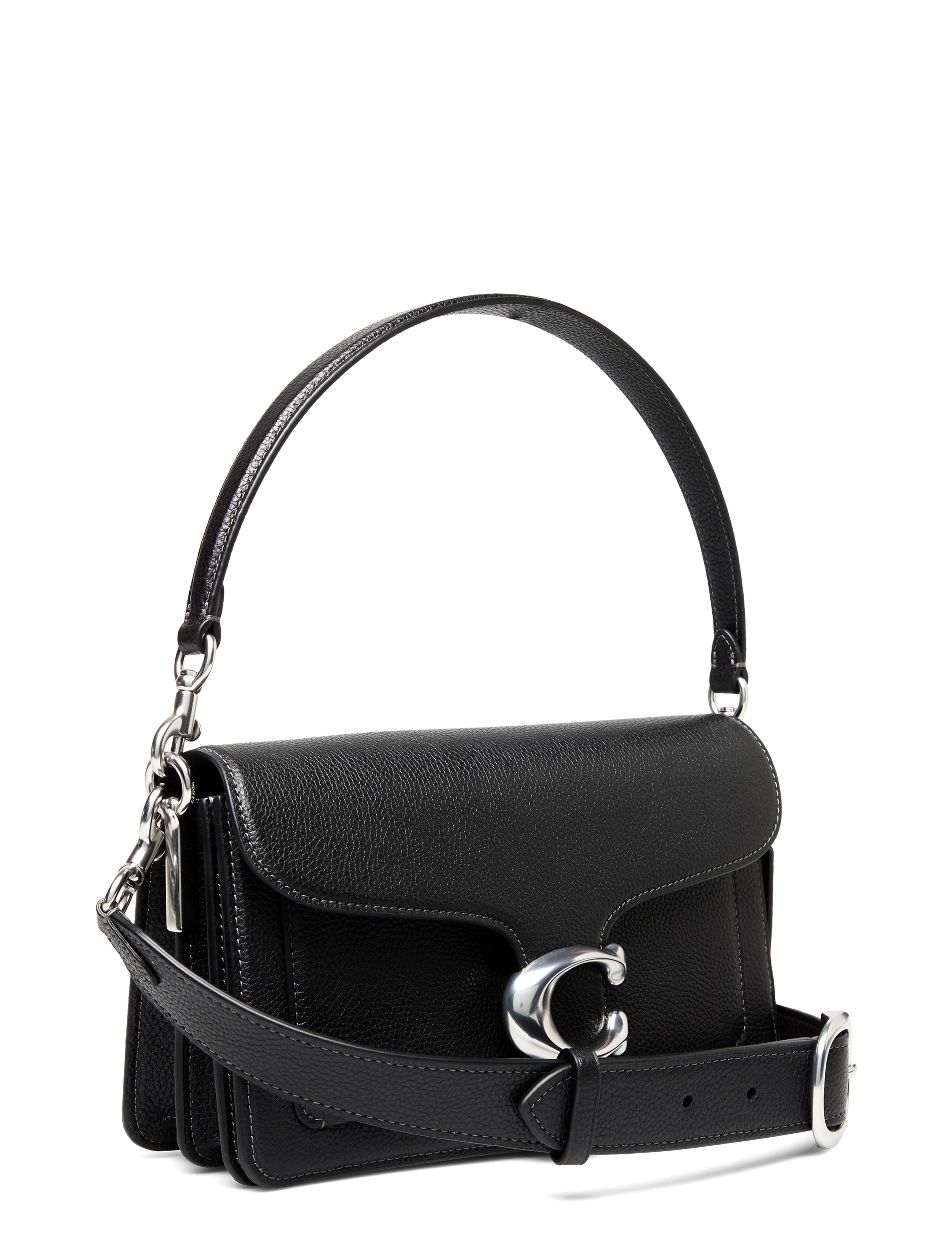 Coach - Polished Pebble Leather Tabby Shoulder Bag 26 Refresh - konfirmation - lh/black - 3