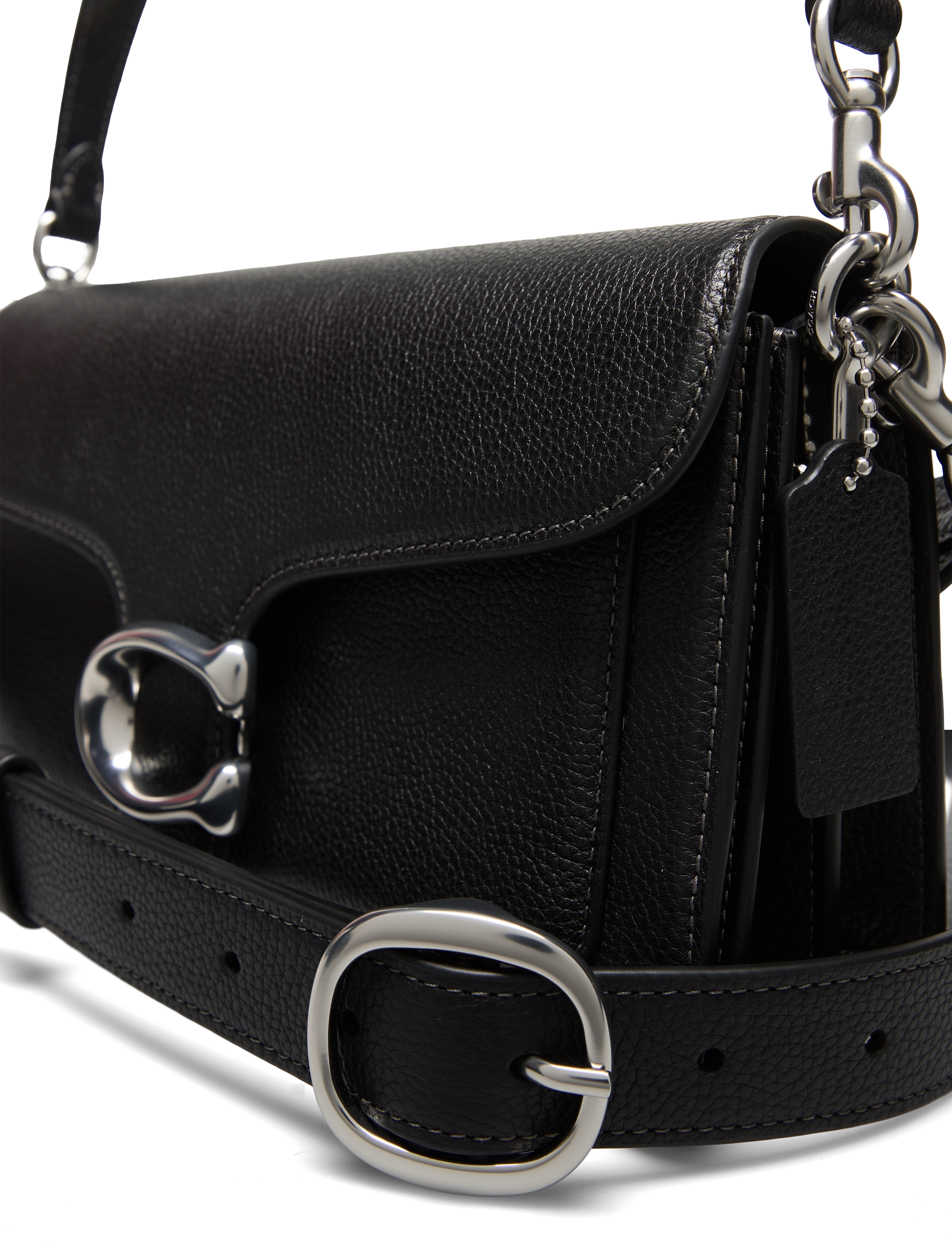 Coach - Polished Pebble Leather Tabby Shoulder Bag 26 Refresh - konfirmation - lh/black - 4