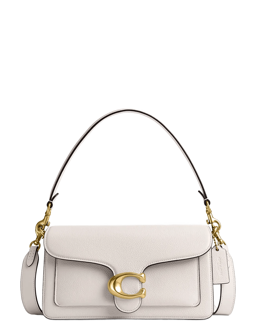 Coach - Polished Pebble Leather Tabby Shoulder Bag 26 Refresh - konfirmation - white - 1
