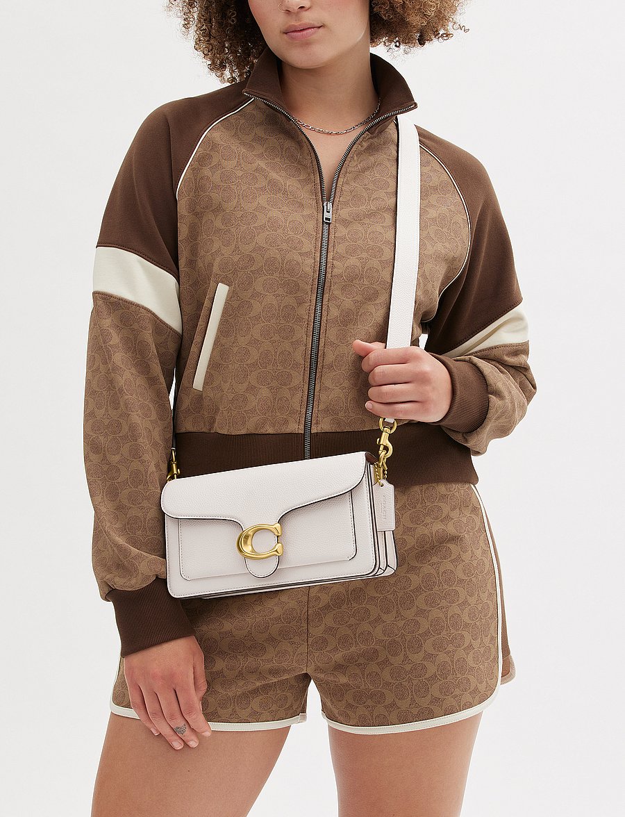 Coach - Polished Pebble Leather Tabby Shoulder Bag 26 Refresh - rippijuhlat - white - 0