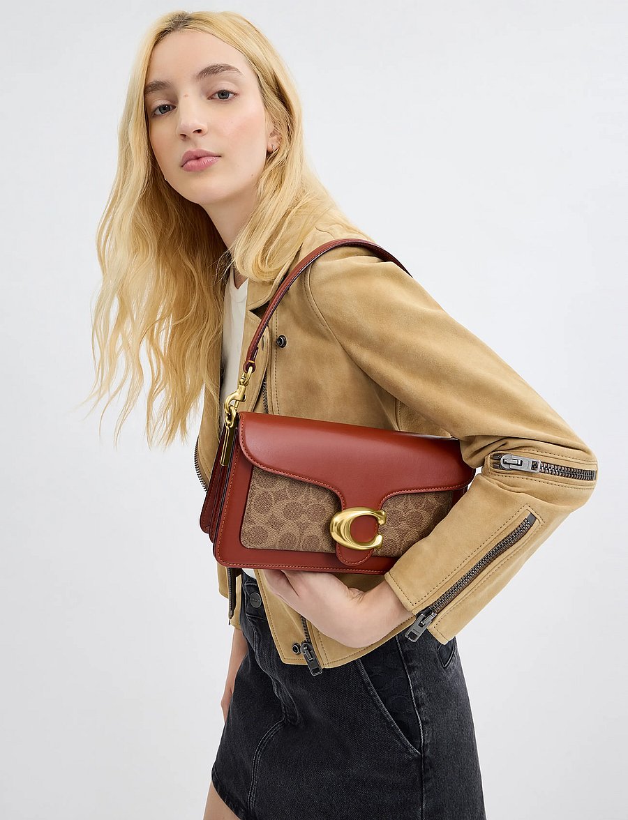 Coach - Coated Canvas Signature Tabby Shoulder Bag 26 Refresh - alltags-style - beige - 0