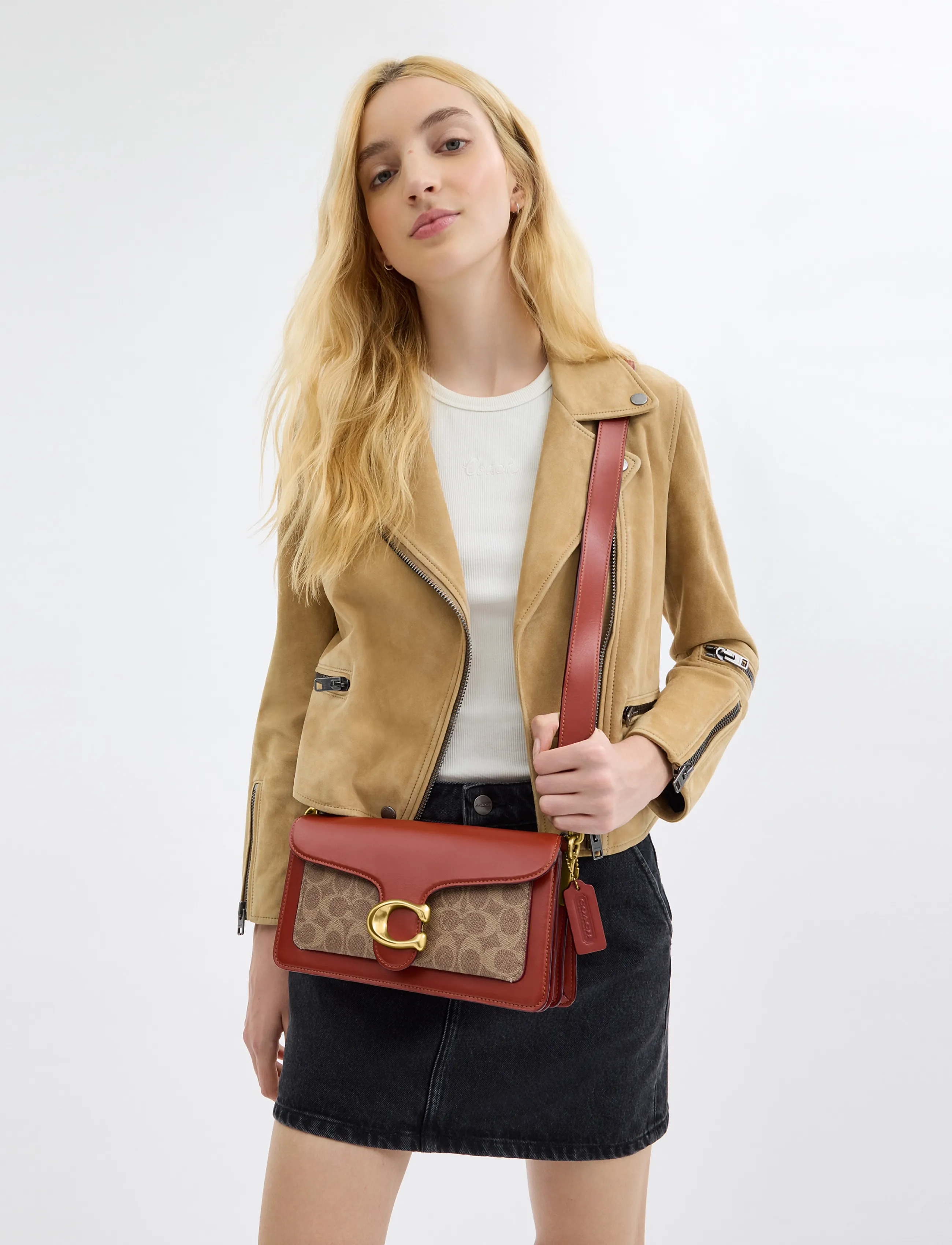 Coach - Coated Canvas Signature Tabby Shoulder Bag 26 Refresh - alltags-style - beige - 5