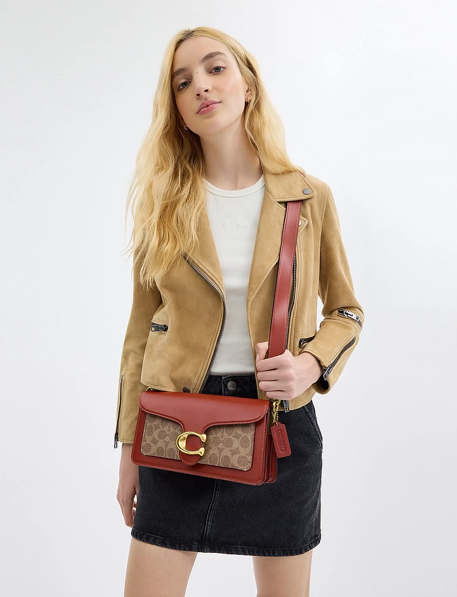 Coach - Coated Canvas Signature Tabby Shoulder Bag 26 Refresh - alltags-style - beige - 5