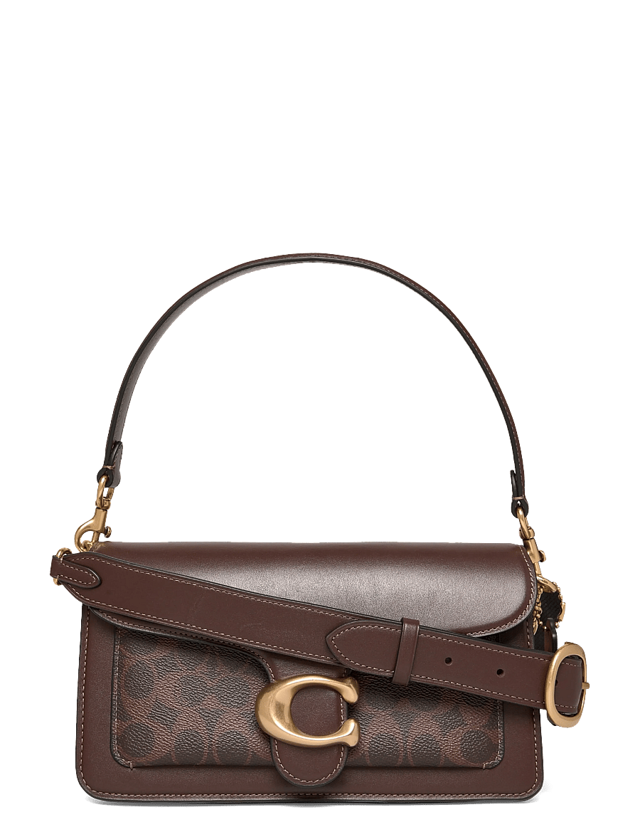 Coach - Coated Canvas Signature Tabby Shoulder Bag 26 Refresh - hverdags stil - brown - 1