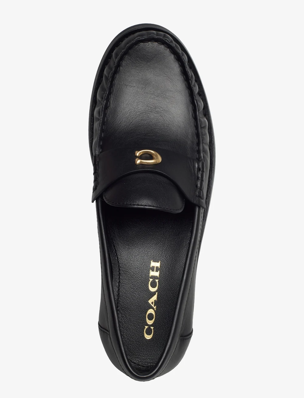 Coach 2025 white loafers