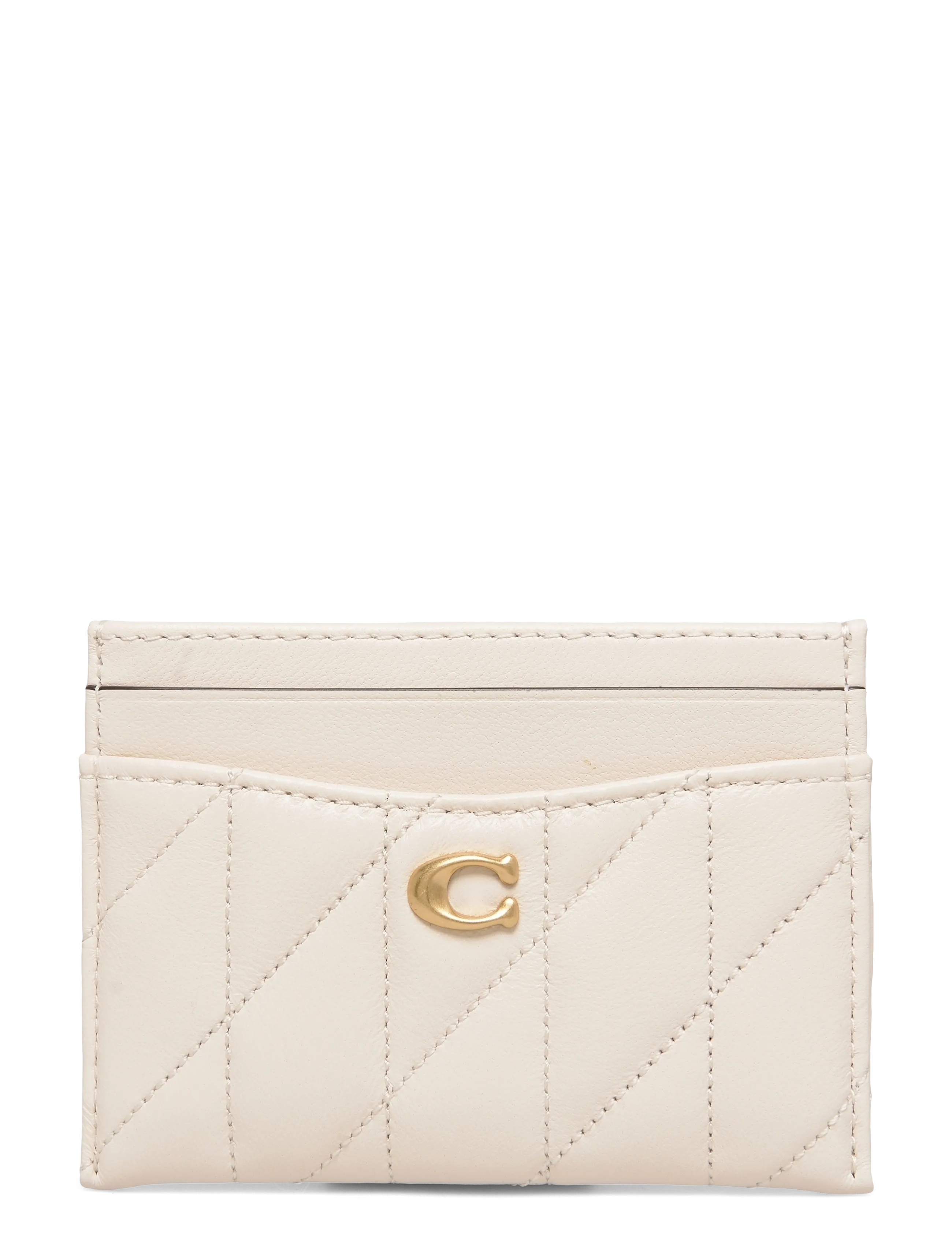 Coach Essential Card Case, One Size, Holders & Wallets, Creme - Holder, Frauen