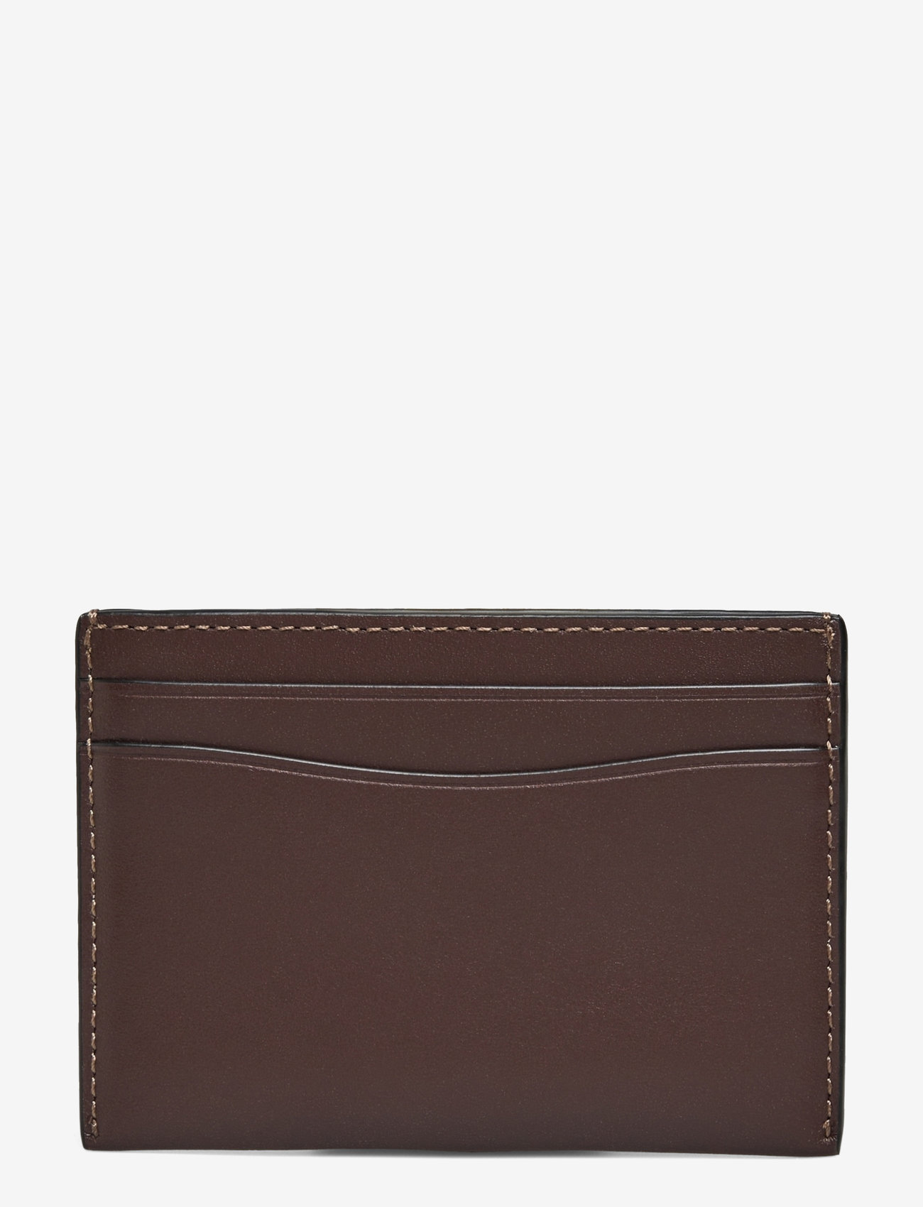 Coach - REFINED CALF LEATHER ESSENTIAL CARD CASE - käekotid - brown - 1