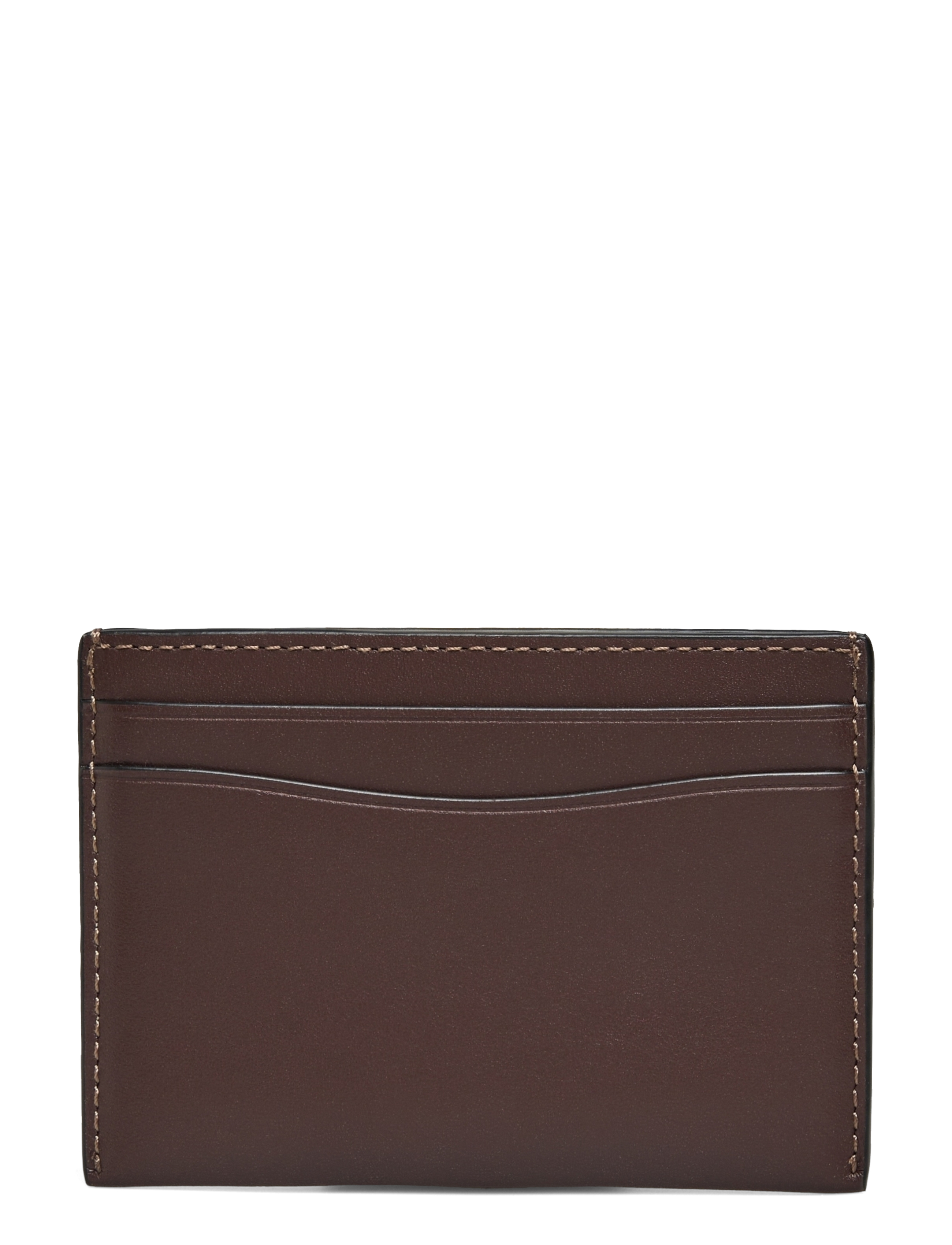 Coach - Refined Calf Leather Essential Card Case - kortholdere - brown - 1