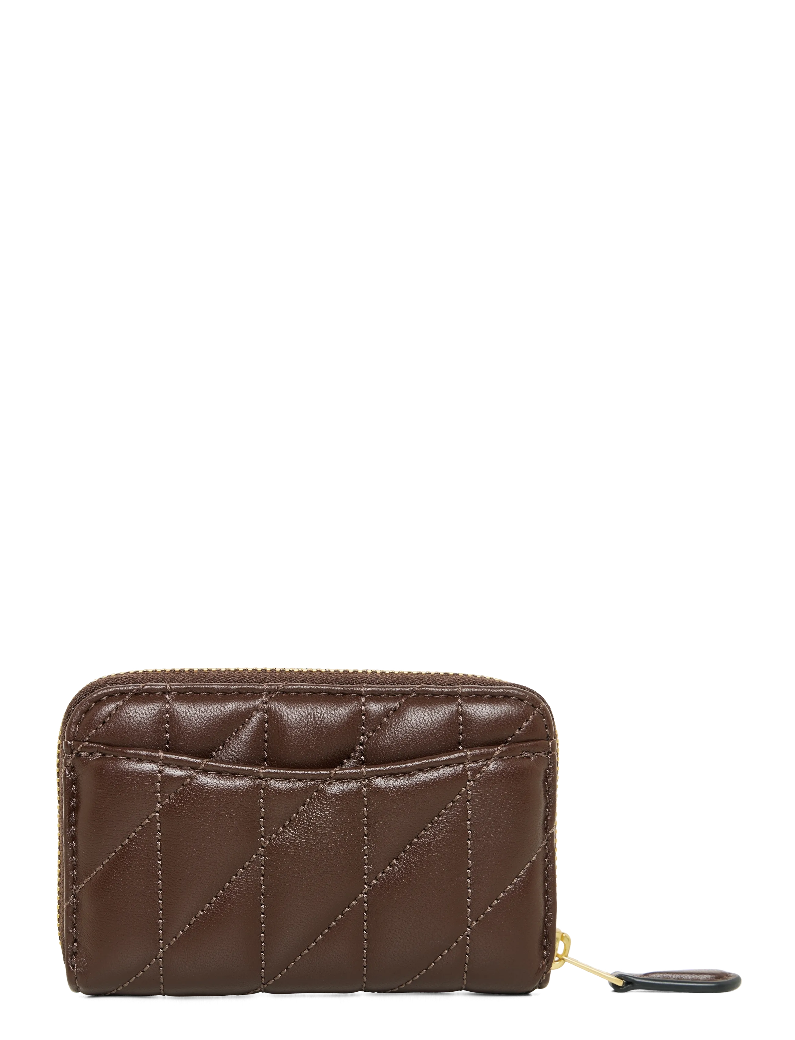 Coach - Quilted Pillow Leather Essential Small Zip Around Card Case - b4/maple - 1