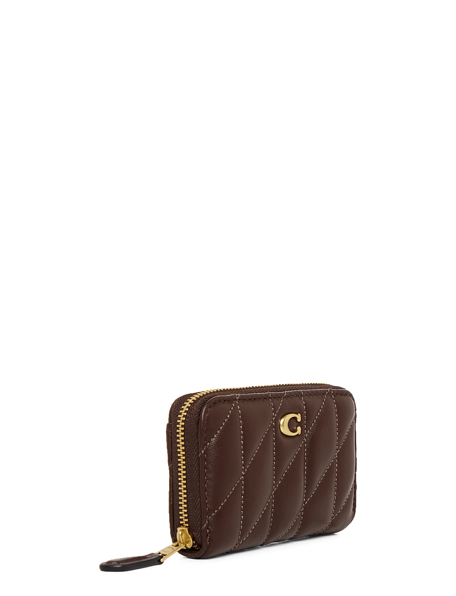 Coach - ESSENTIAL SMALL ZIP AROUND CARD CASE - rahakotid - b4/maple - 2