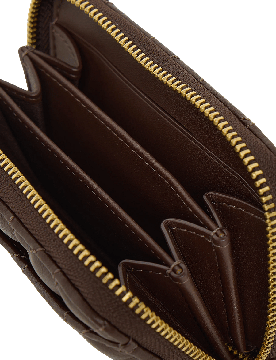 Coach - ESSENTIAL SMALL ZIP AROUND CARD CASE - rahakotid - b4/maple - 4
