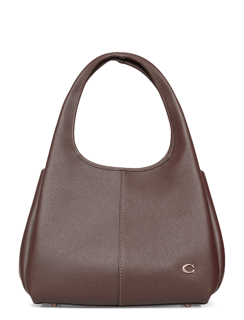 Coach - POLISHED PEBBLE LEATHER LANA SHOULDER BAG - top handle tasker - b4/maple - 0
