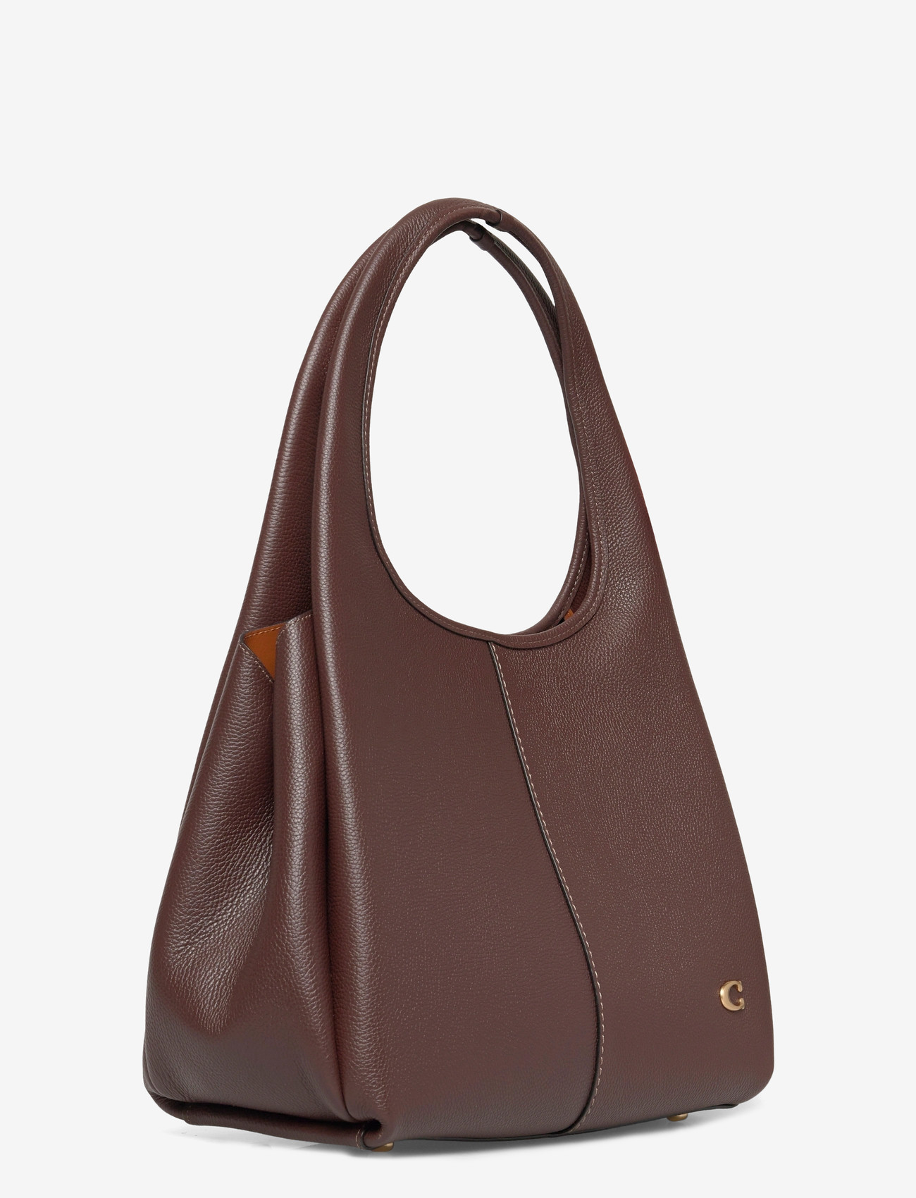 Coach - POLISHED PEBBLE LEATHER LANA SHOULDER BAG - top handle tasker - b4/maple - 2