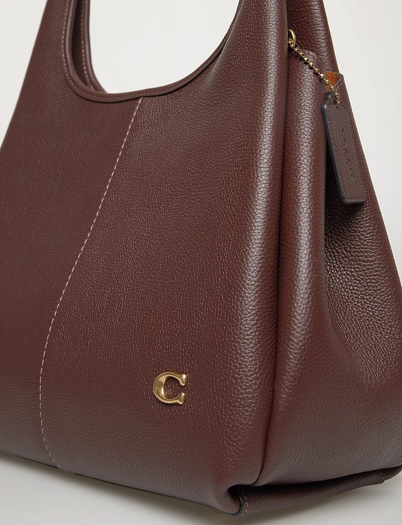 Coach - POLISHED PEBBLE LEATHER LANA SHOULDER BAG - top handle tasker - b4/maple - 3