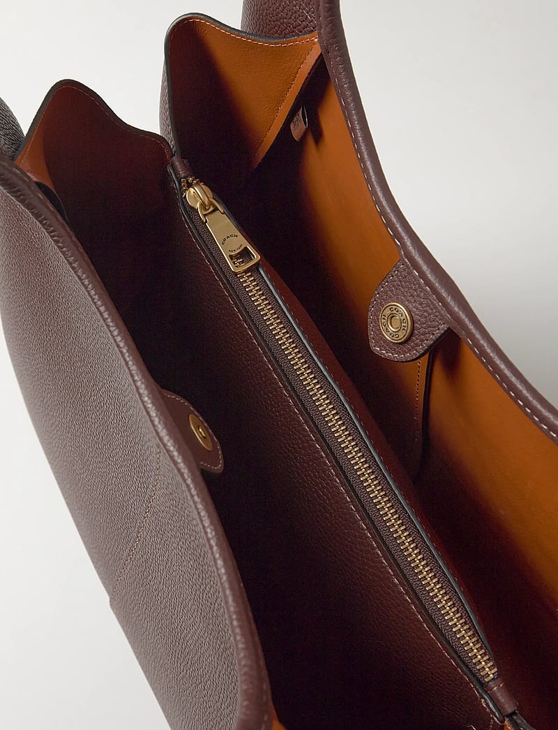 Coach - POLISHED PEBBLE LEATHER LANA SHOULDER BAG - top handle tasker - b4/maple - 5