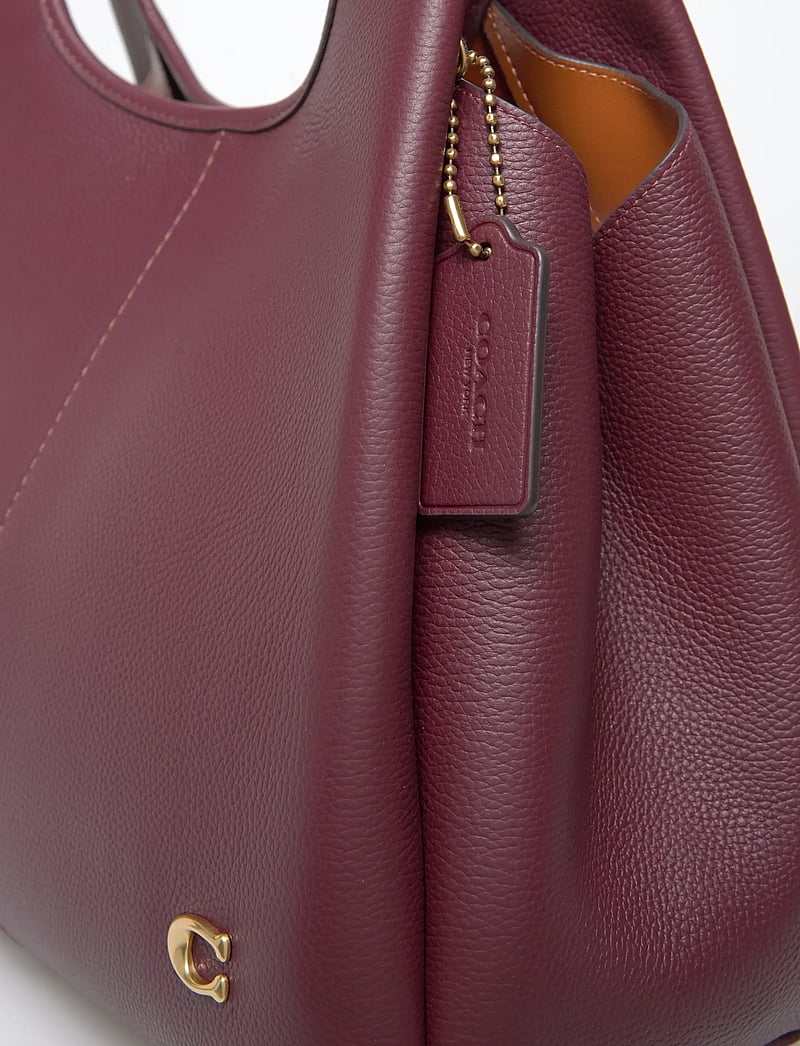 Coach - POLISHED PEBBLE LEATHER LANA SHOULDER BAG - erilised sündmused - b4/merlot - 3
