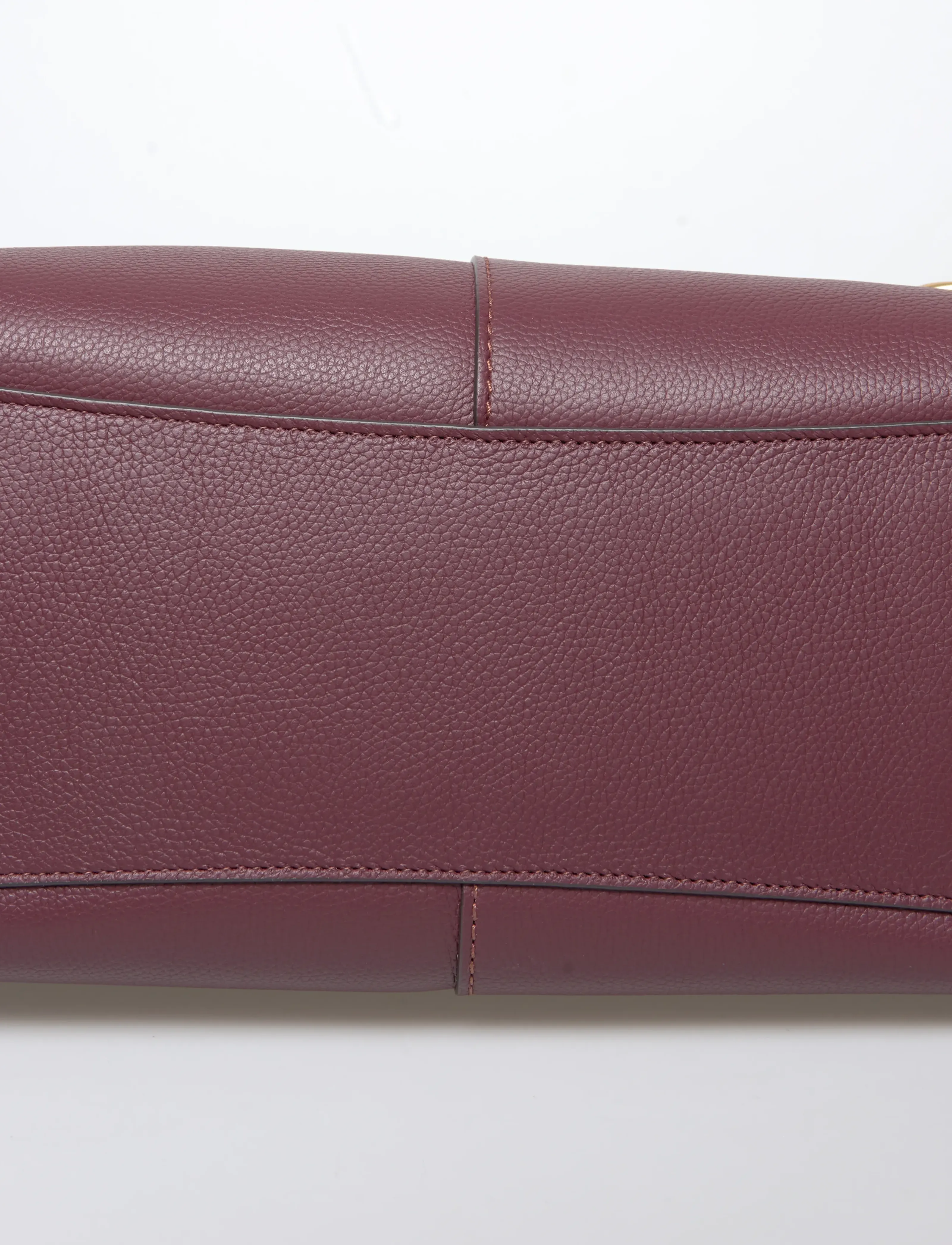 Coach - Polished Pebble Leather Lana Shoulder Bag - top handle - b4/merlot - 4