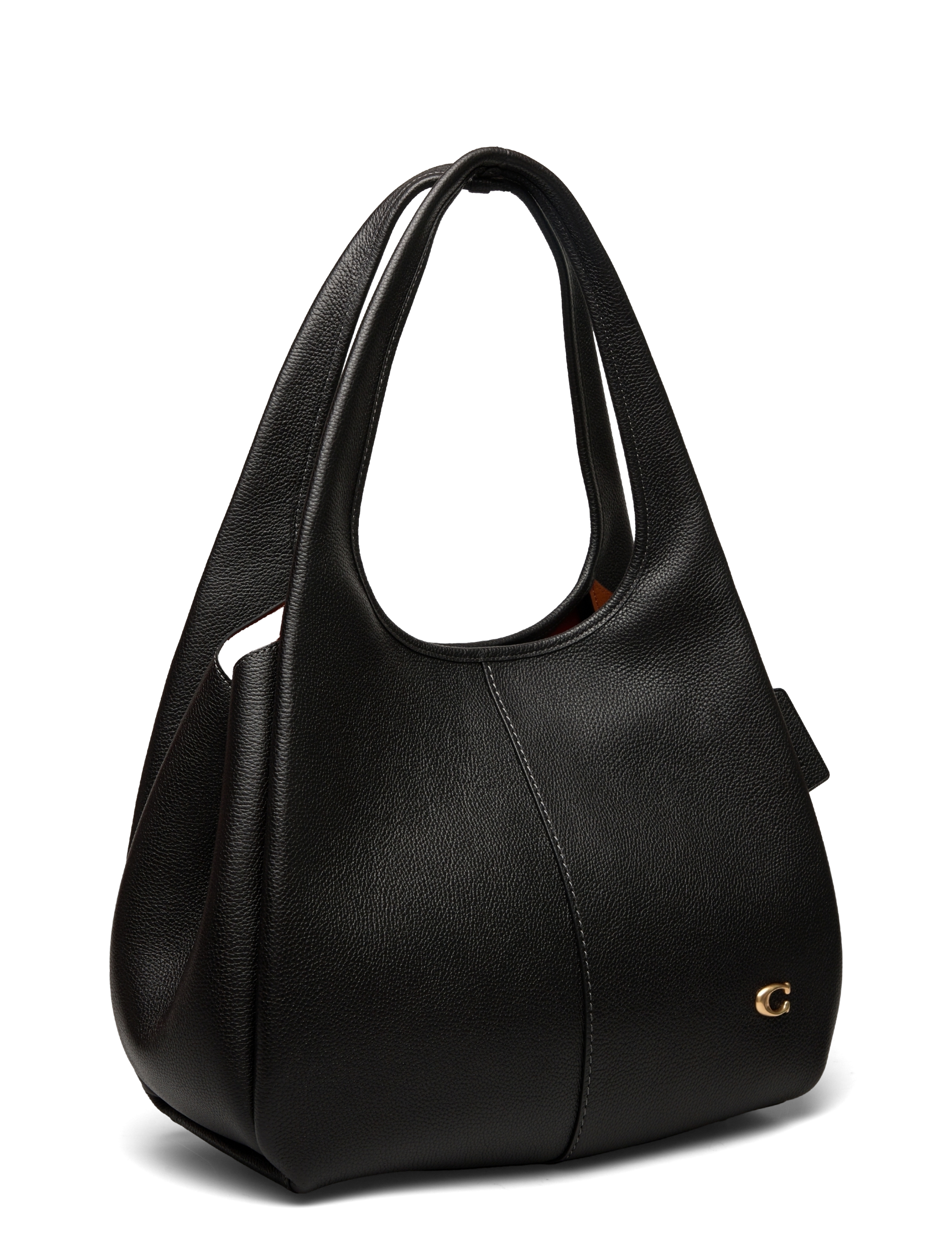 Coach - Polished Pebble Leather Lana Shoulder Bag - ikdienas stils - black - 3