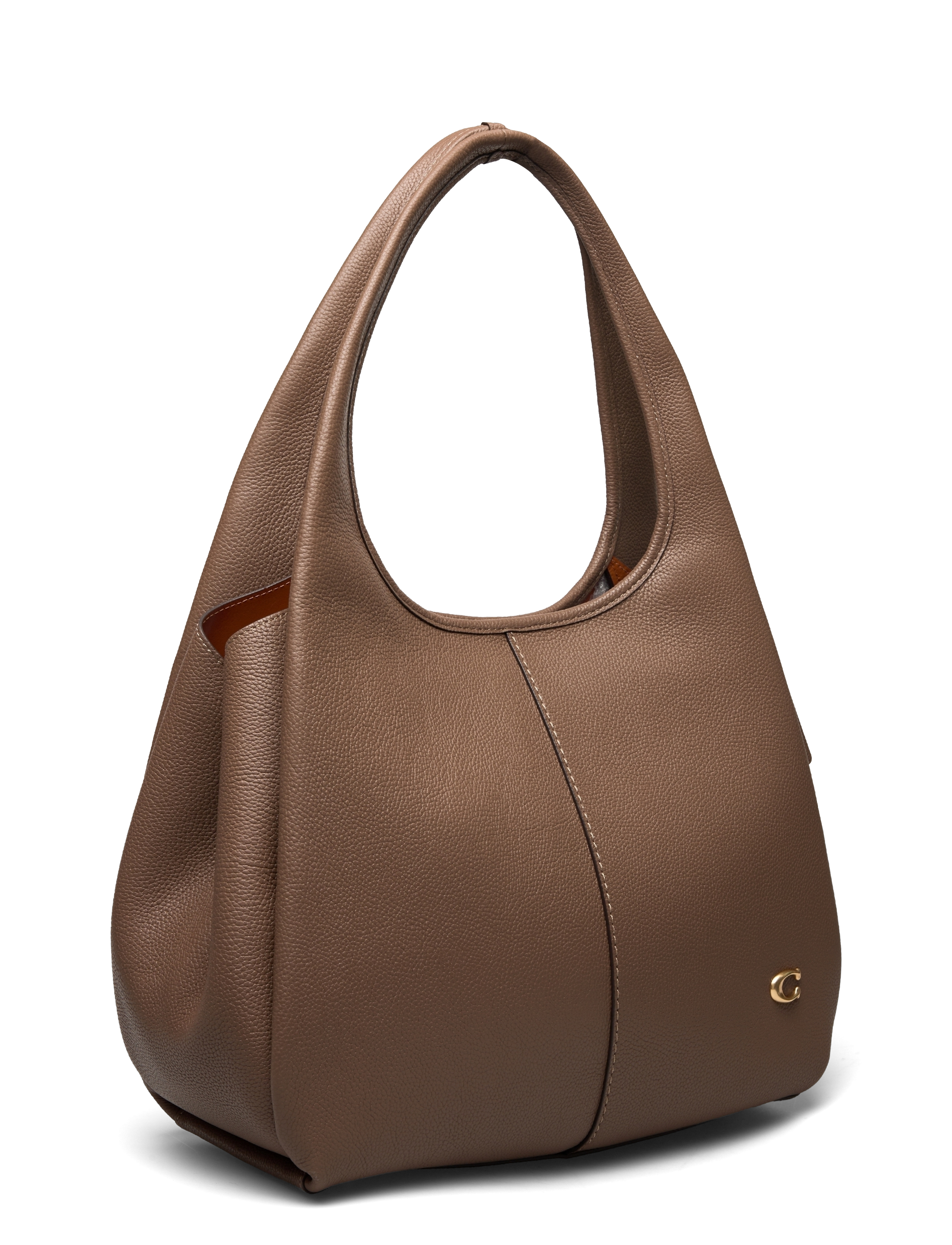 Coach - Polished Pebble Leather Lana Shoulder Bag - henkeltaschen - grey - 3
