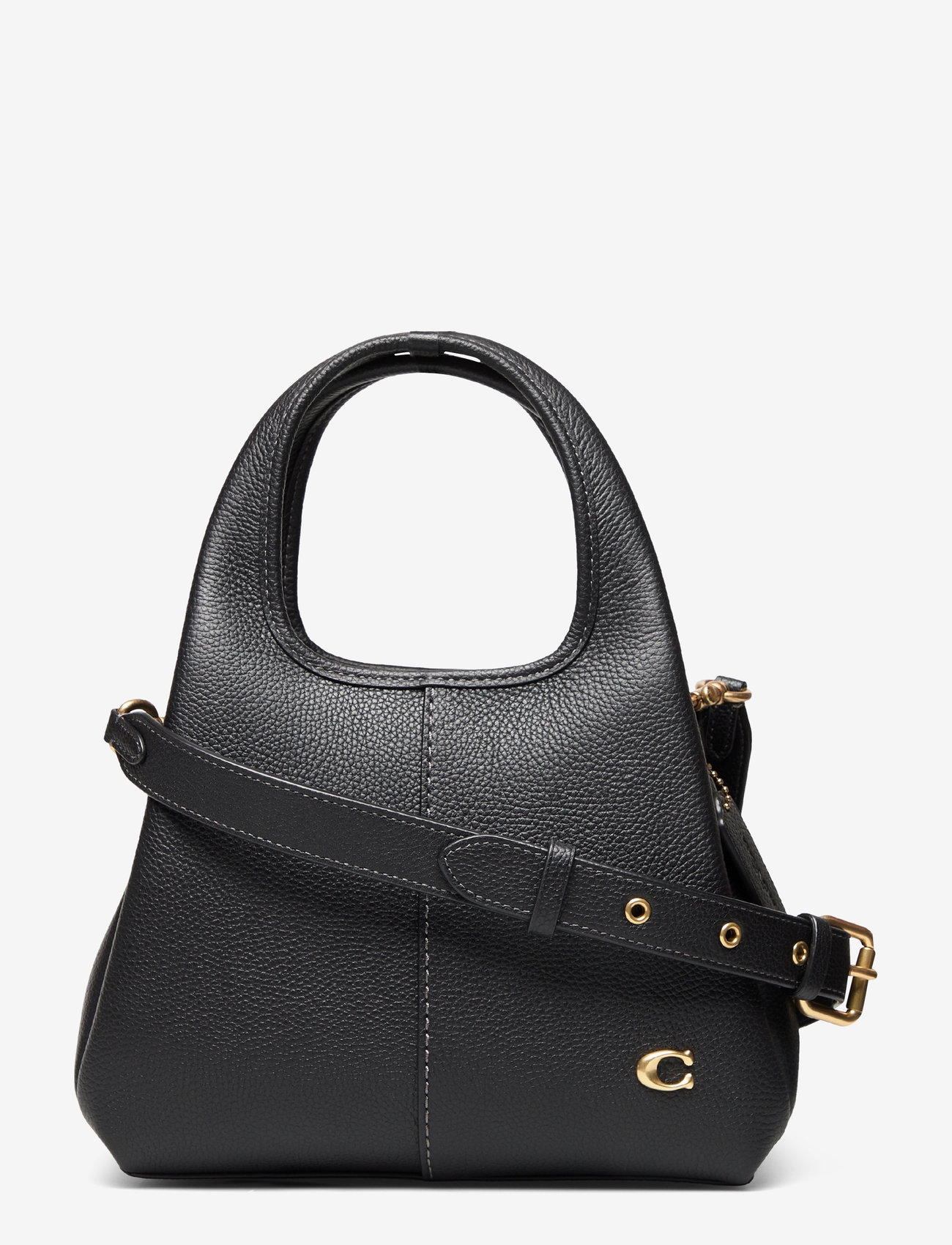 Coach - POLISHED PEBBLE LEATHER LANA SHOULDER BAG 23 - shoulder bags - b4/black - 1