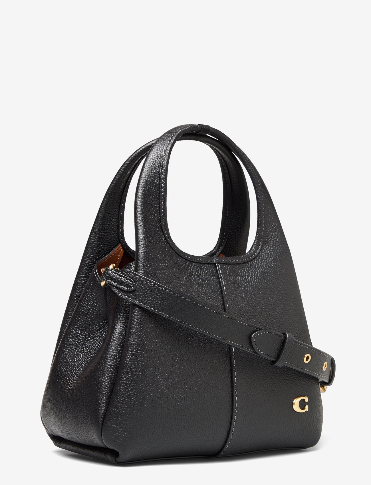 Coach - POLISHED PEBBLE LEATHER LANA SHOULDER BAG 23 - shoulder bags - b4/black - 3