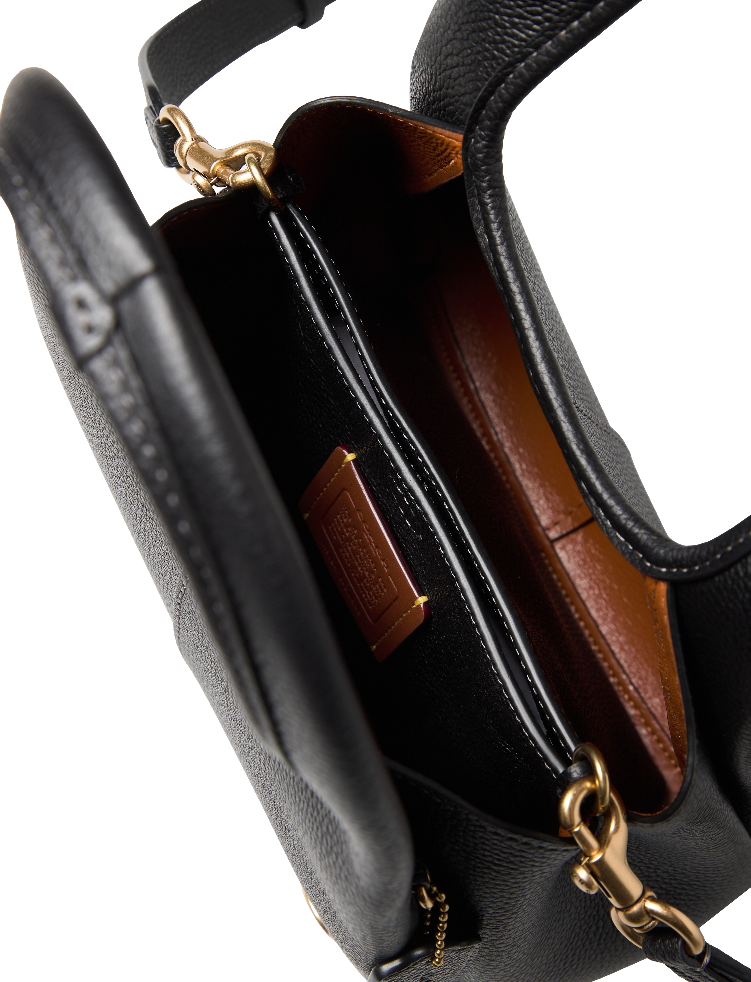 Coach - Polished Pebble Leather Lana Shoulder Bag 23 - henkeltaschen - b4/black - 5