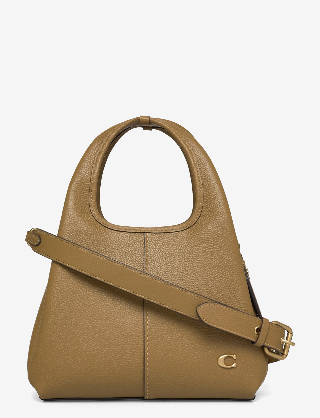 Coach - POLISHED PEBBLE LEATHER LANA SHOULDER BAG 23 - top handle - b4/muted olive - 0